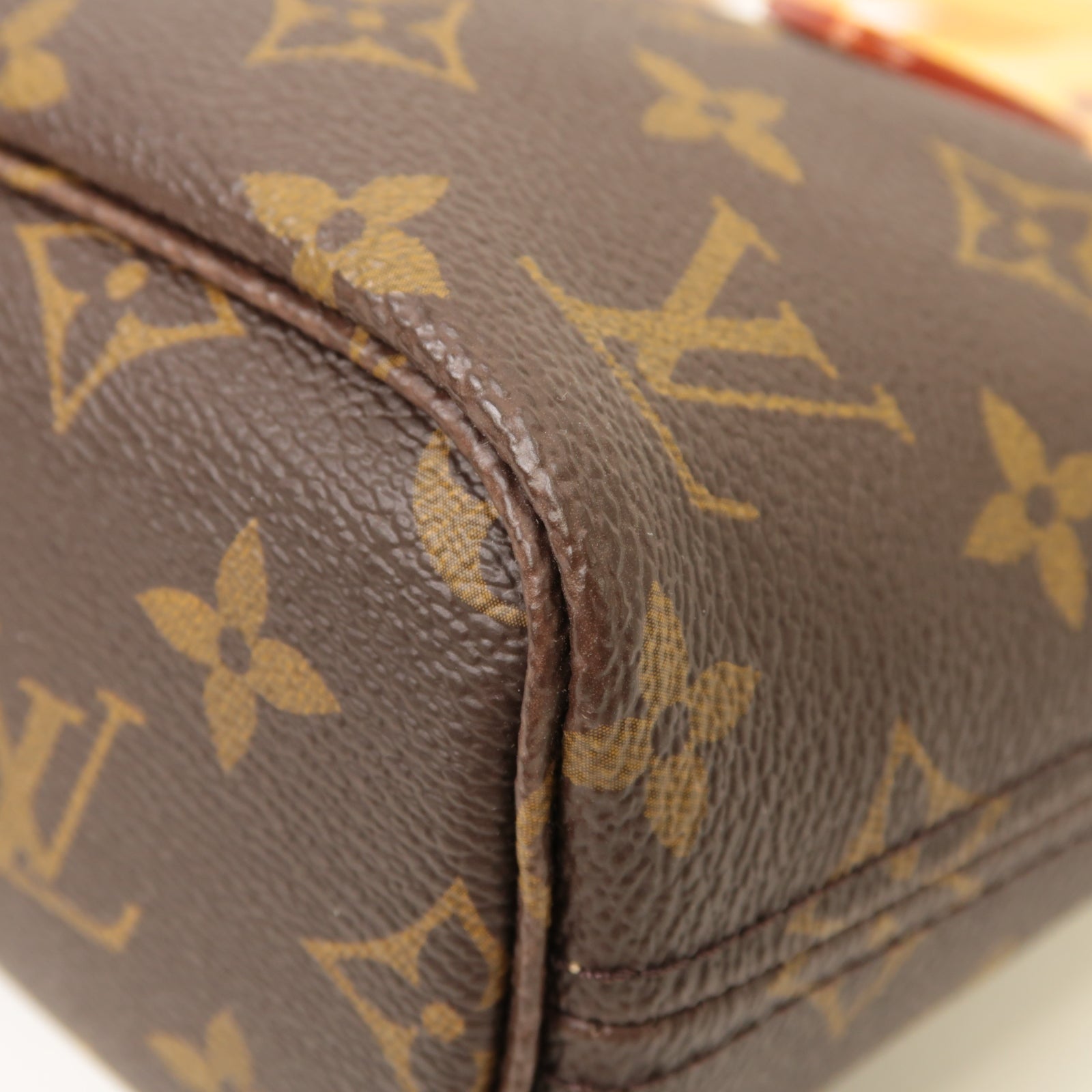 LOUIS VUITTON Monogram Neverfull BB金扣手挽肩背兩用袋啡色