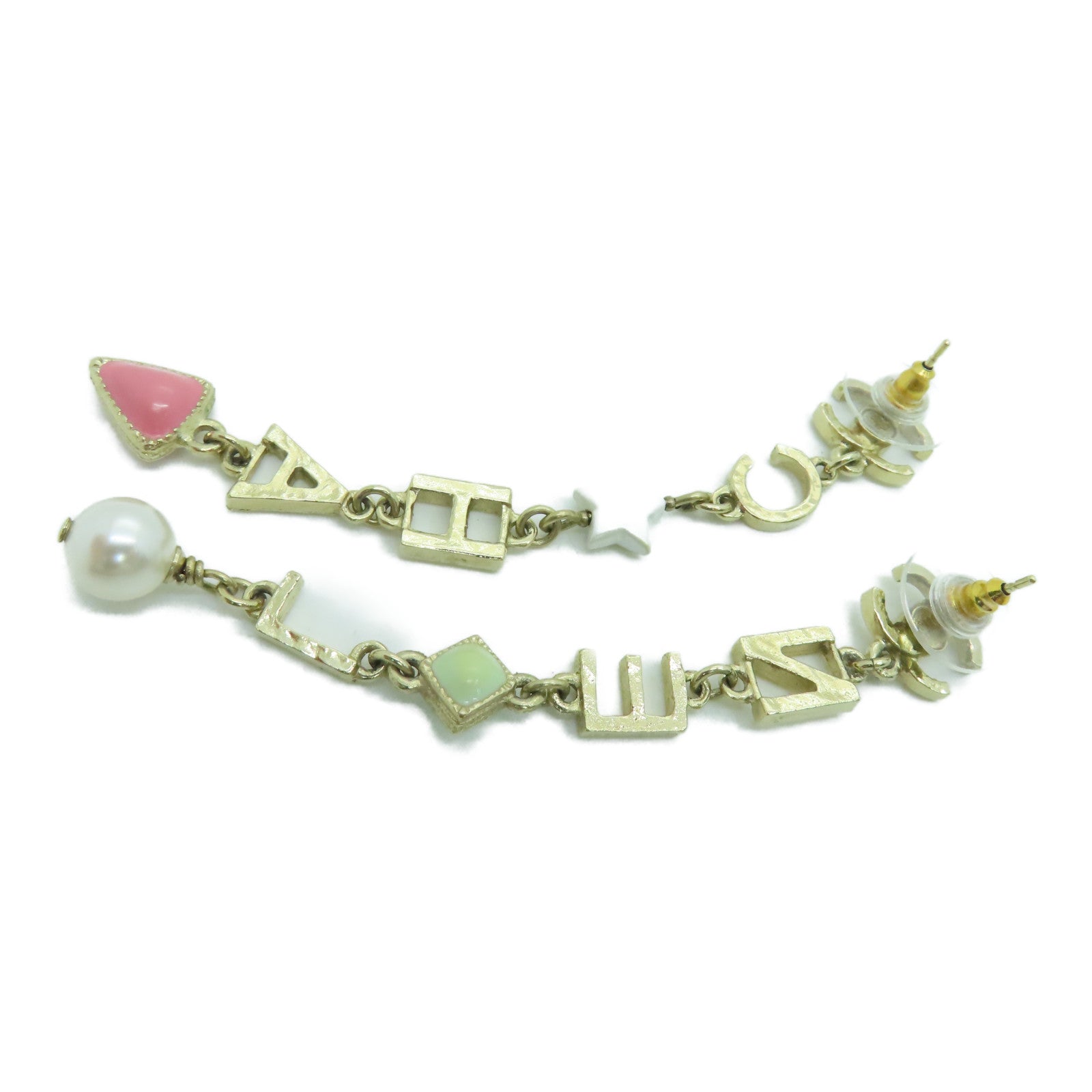 CHANEL 金屬Earrings耳環A19金色
