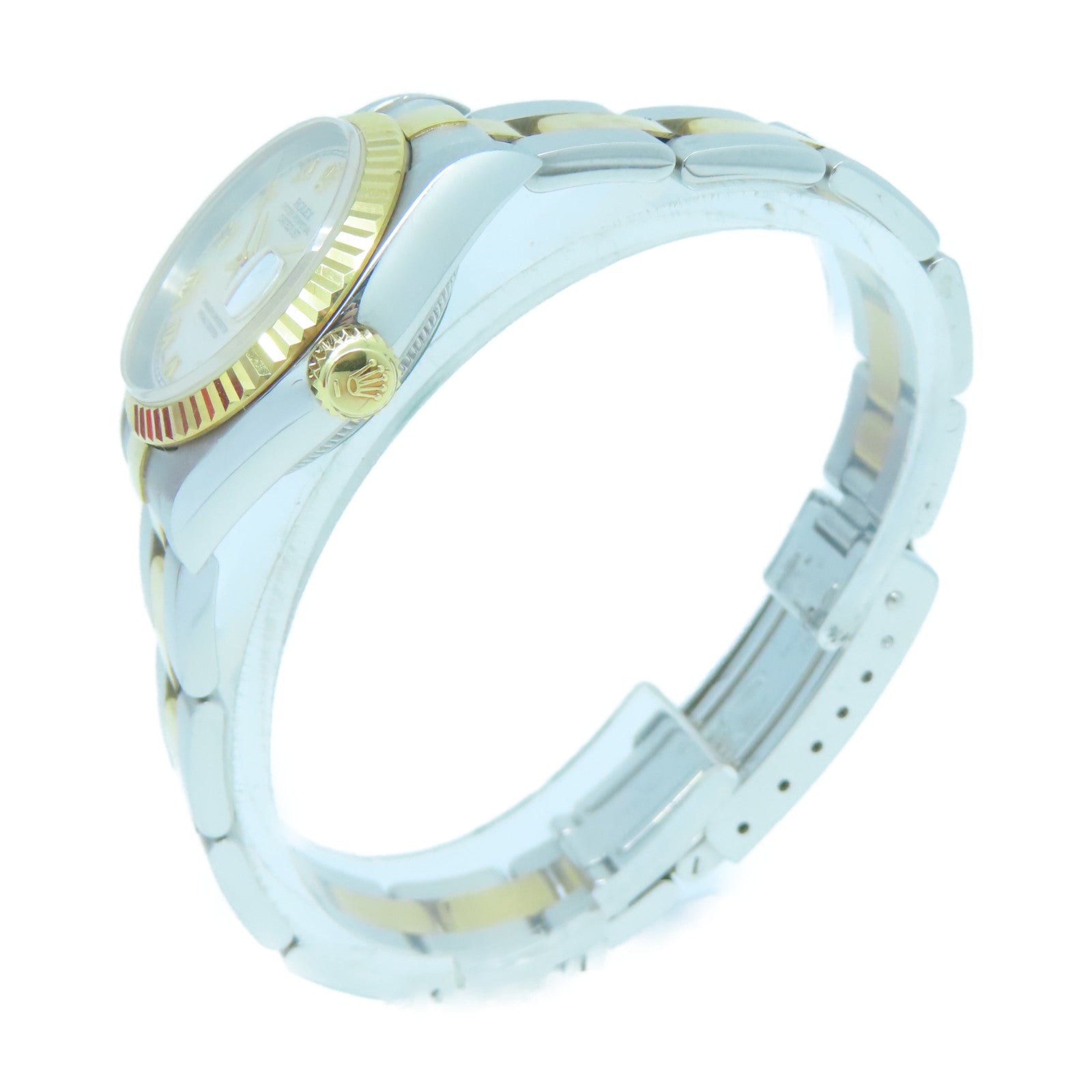 ROLEX 18K黃金/不鏽鋼Datejust手錶#15.75cm