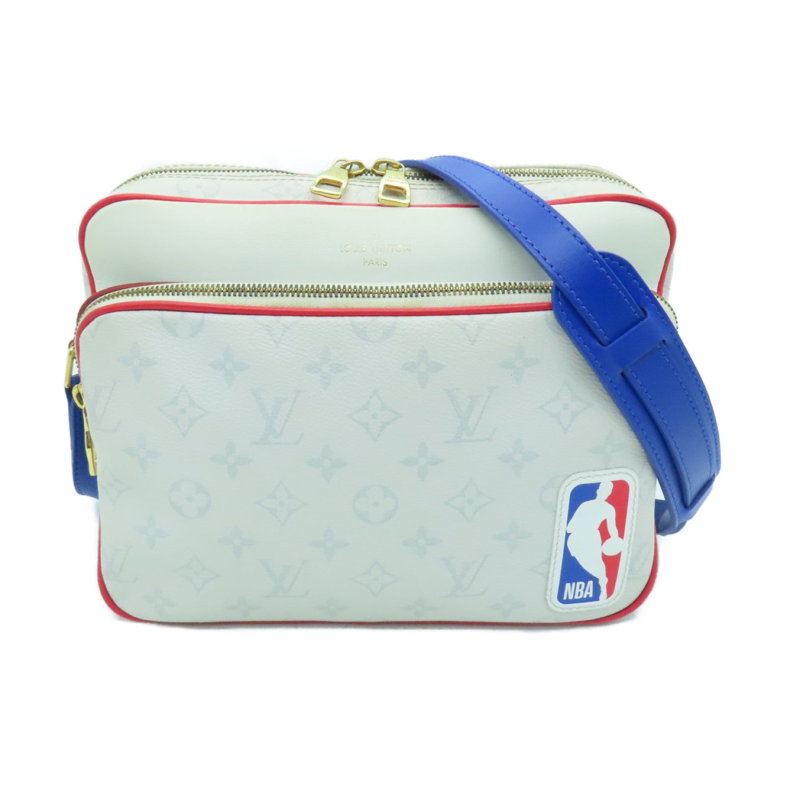 LOUIS VUITTON 【激減優惠】White Monogram NBA Nil金扣肩背袋白色