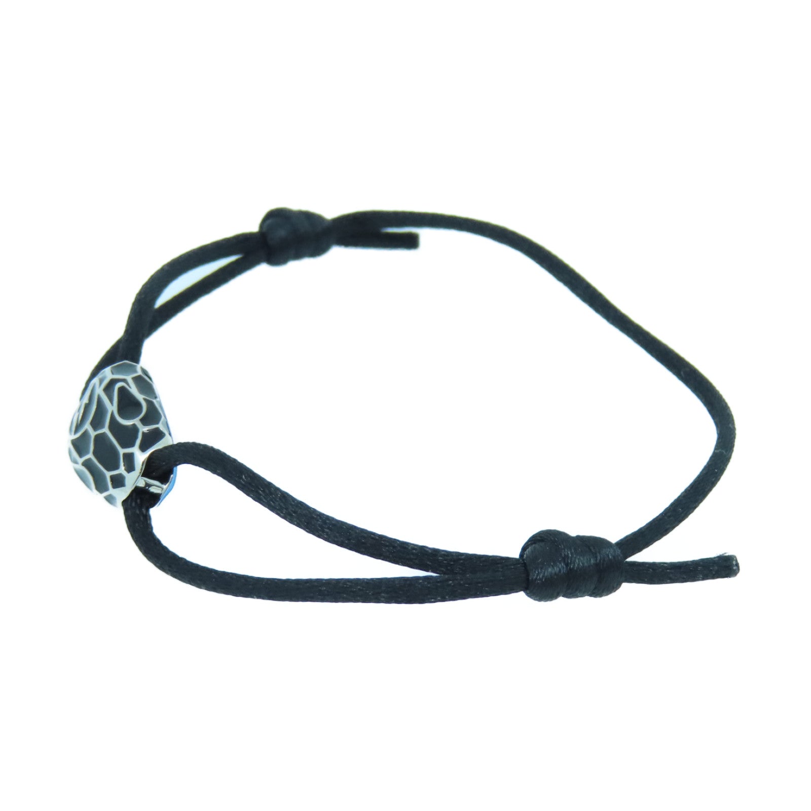 BVLGARI 丝质/金属Serpenti Forever Abu Bracelets手链黑色