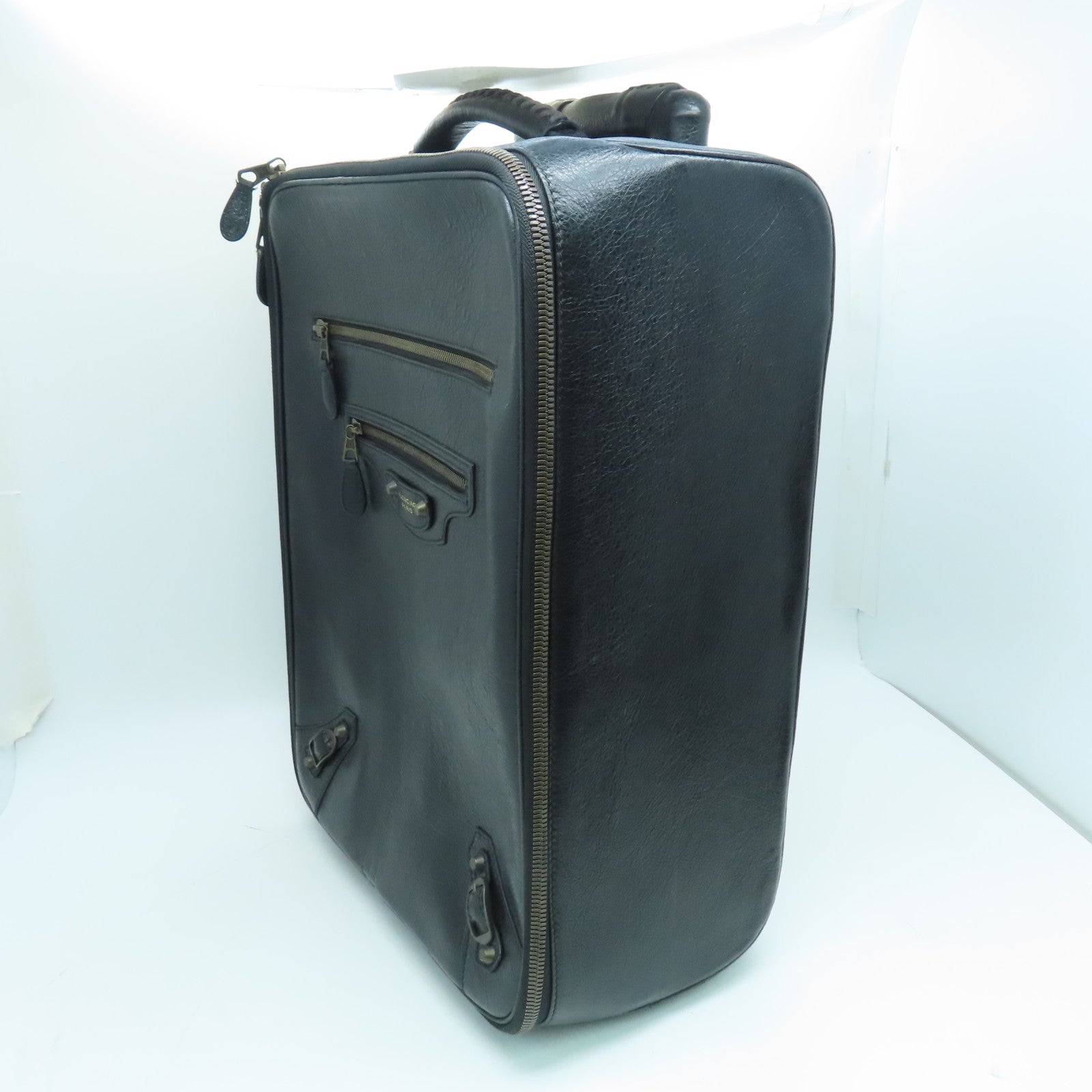 BALENCIAGA 【激減優惠】牛皮皮革Luggage行李箱黑色