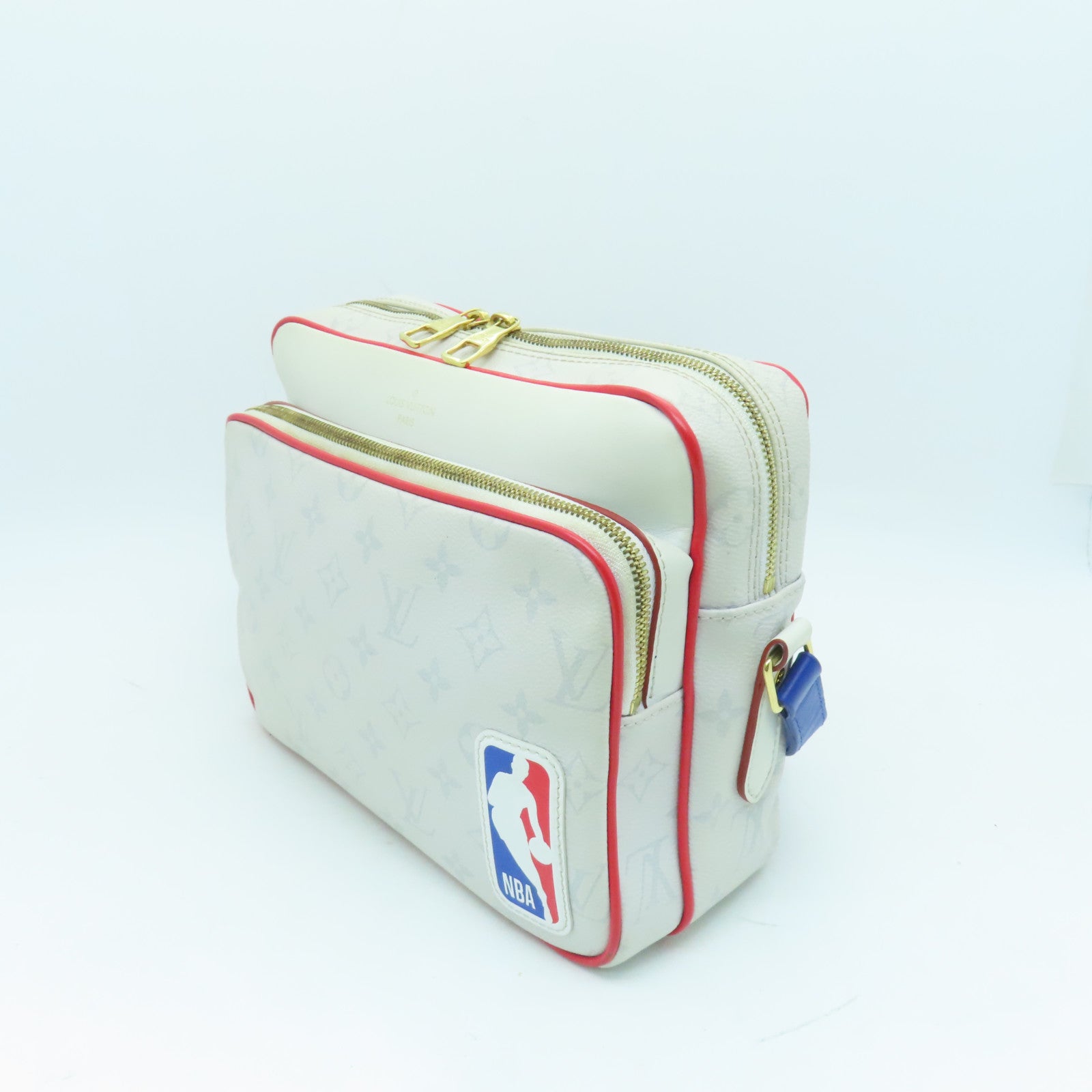 LOUIS VUITTON 【激減優惠】White Monogram NBA Nil金扣肩背袋白色