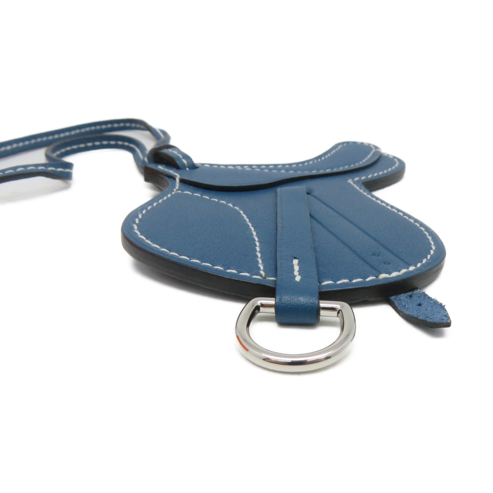 HERMES Swift Leather Paddock Fer a cheval Charm Charm Blue