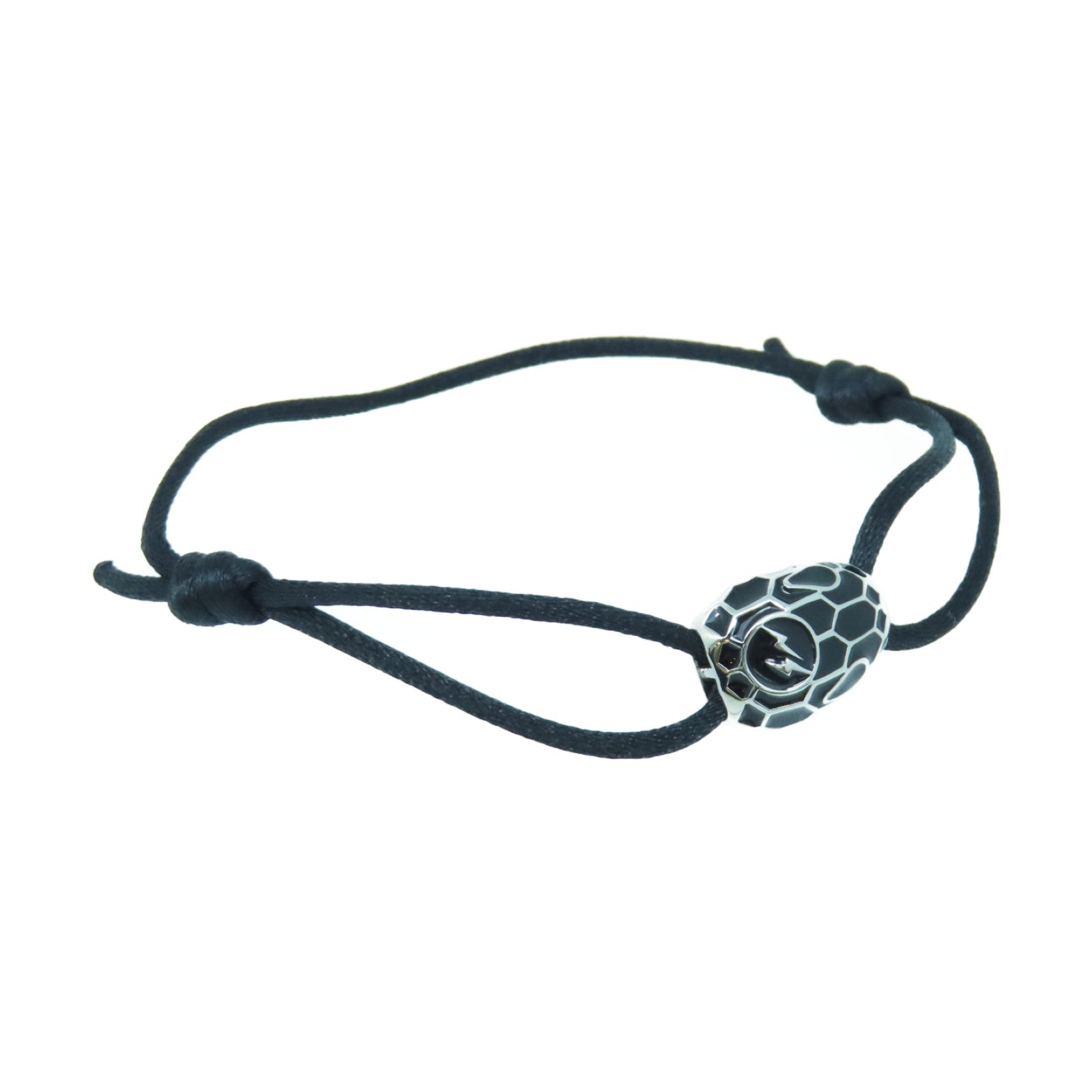 BVLGARI 丝质/金属Serpenti Forever Abu Bracelets手链黑色