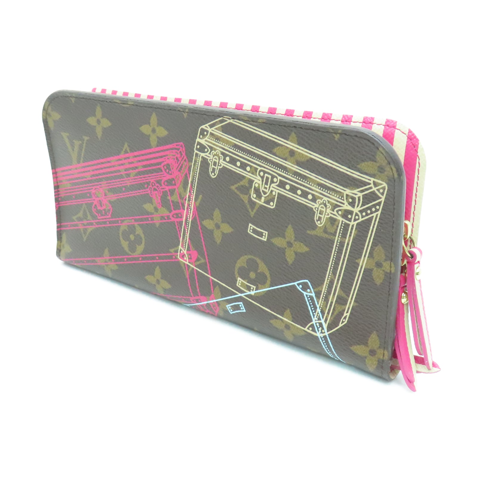LOUIS VUITTON 【激減優惠】Monogram Long Wallet金扣長錢包棕色