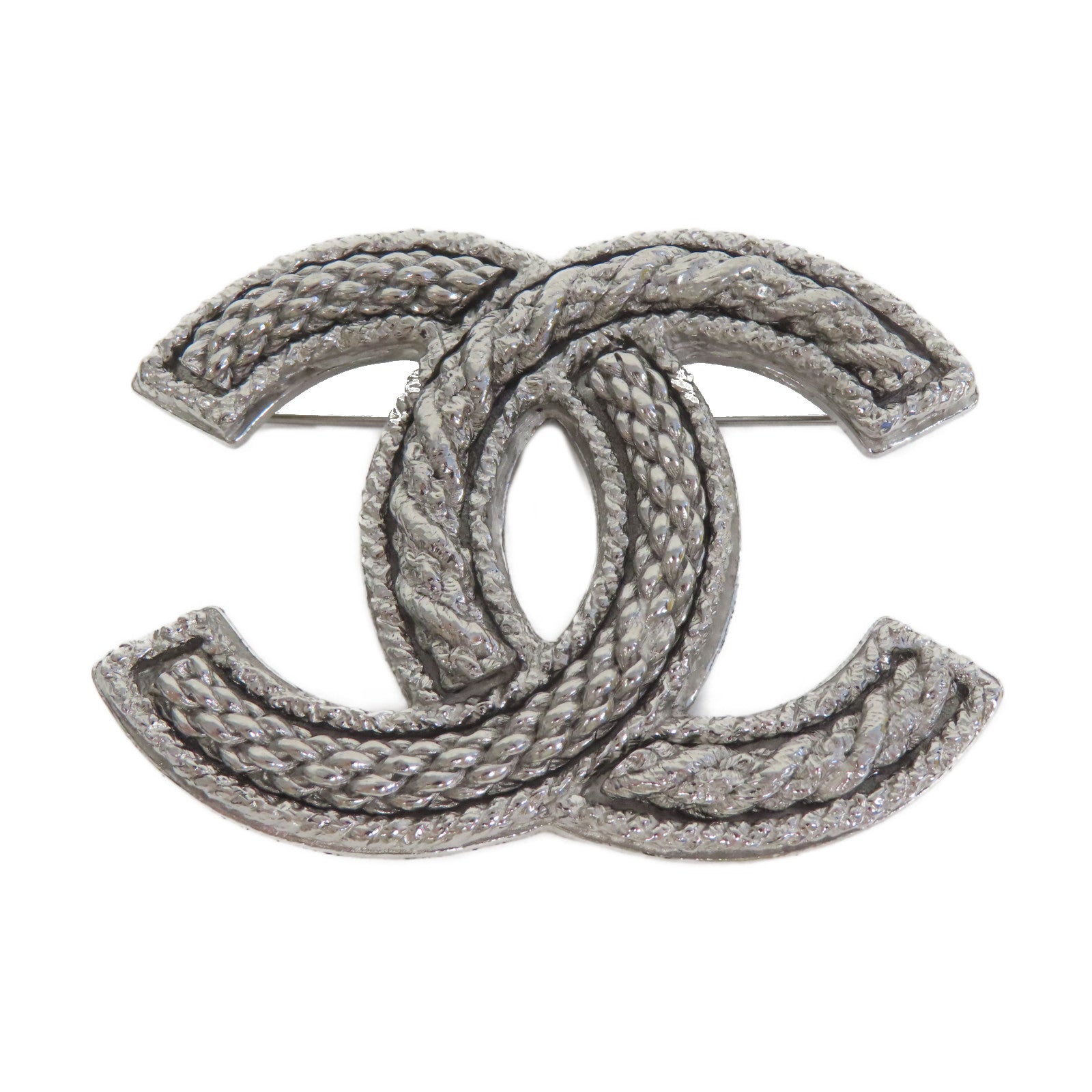 CHANEL 金屬Brooch胸針銀色
