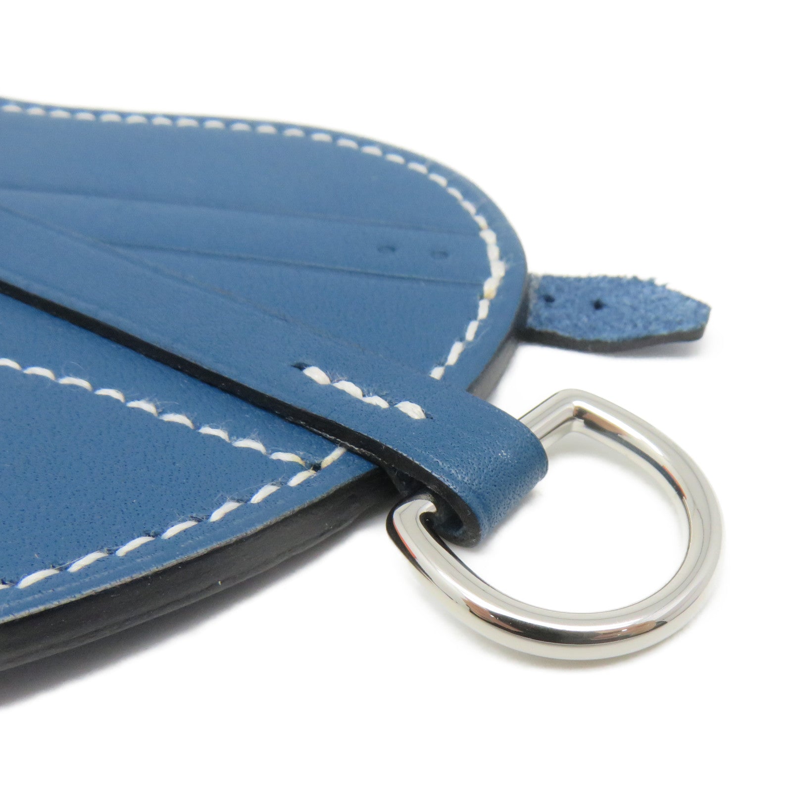 HERMES Swift Leather Paddock Fer a cheval Charm Charm Blue