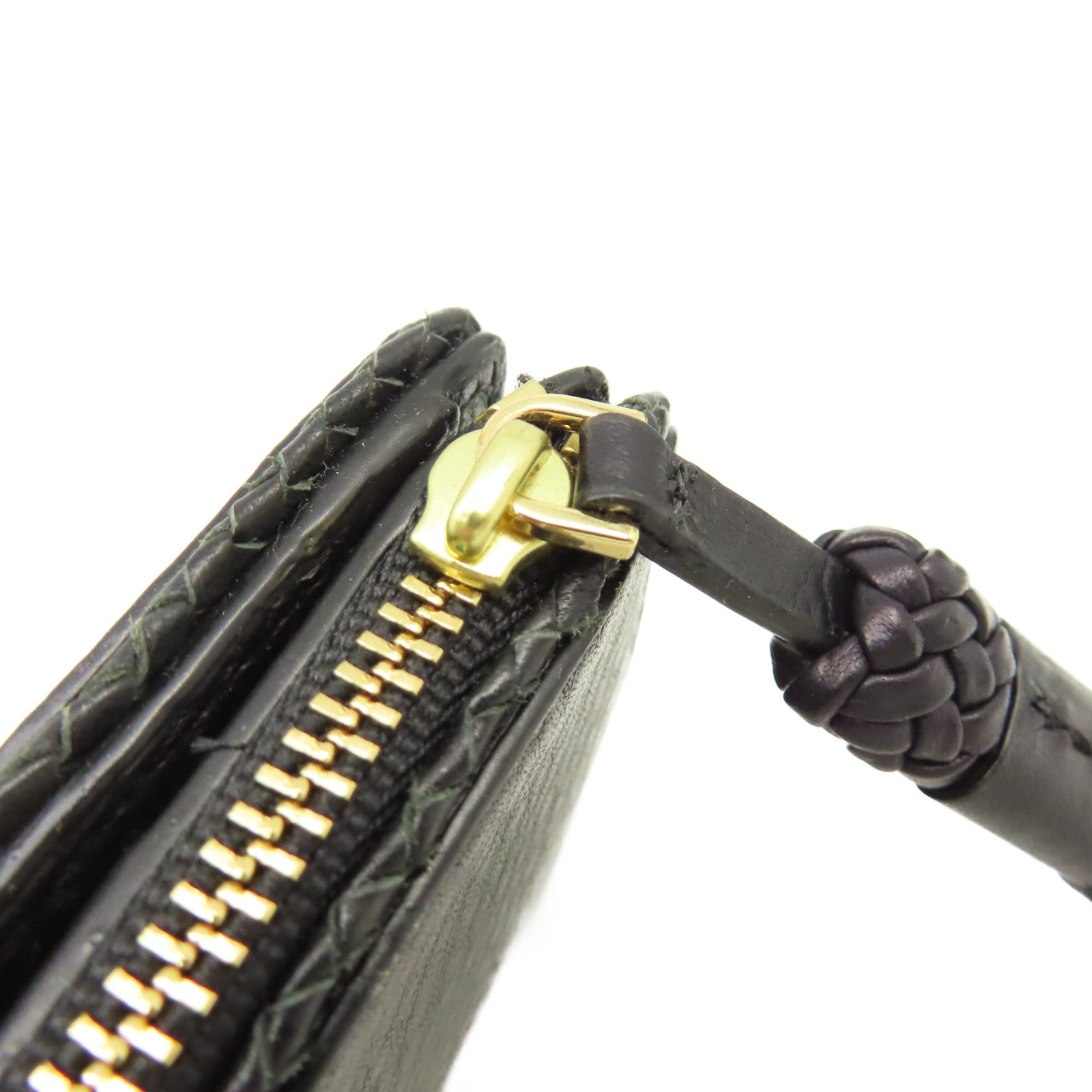 Tory Burch 牛皮皮革Short Wallet金扣短錢包黑色