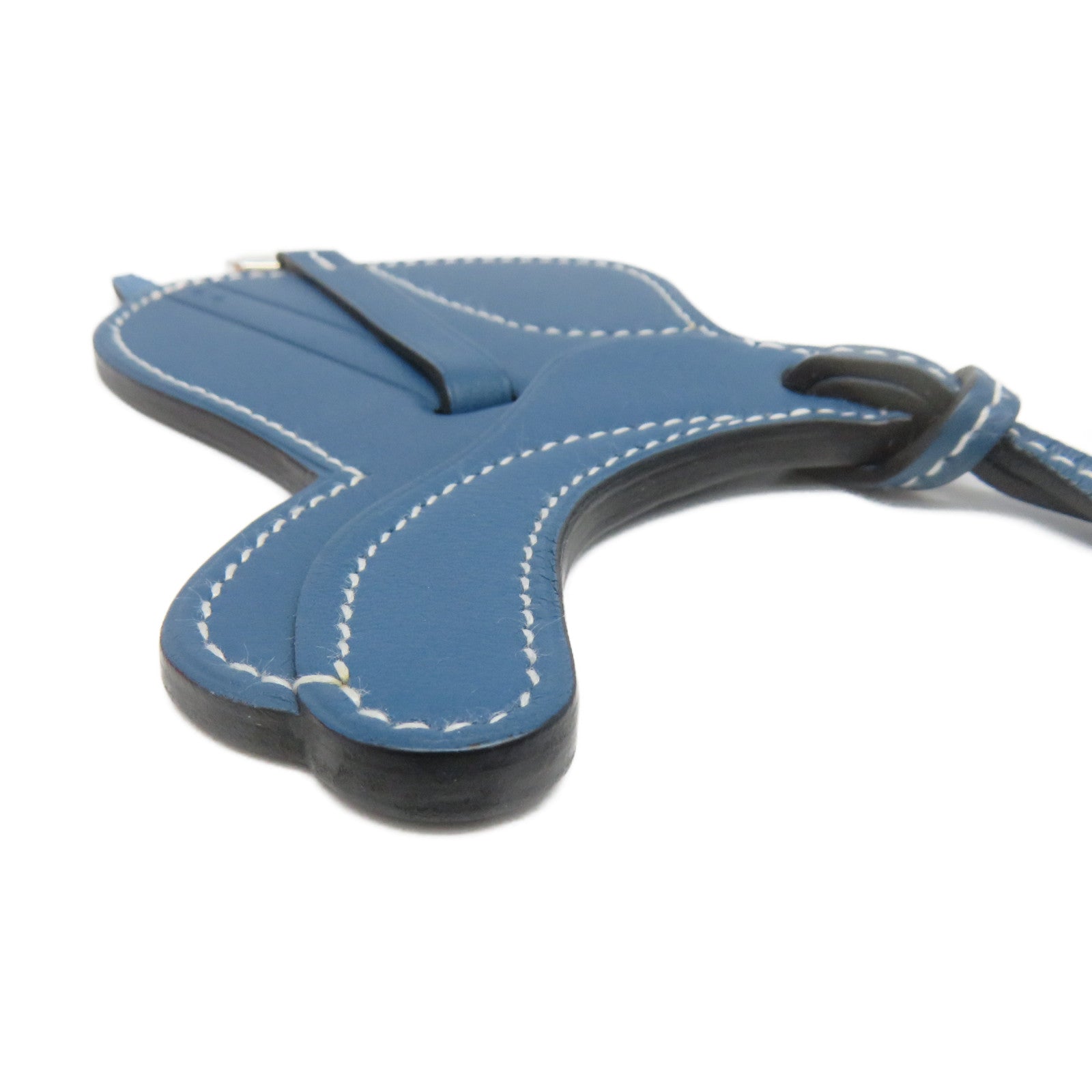 HERMES Swift Leather Paddock Fer a cheval Charm Charm Blue