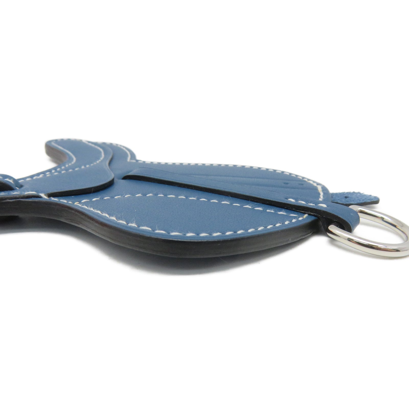 HERMES Swift Leather Paddock Fer a cheval Charm Charm Blue