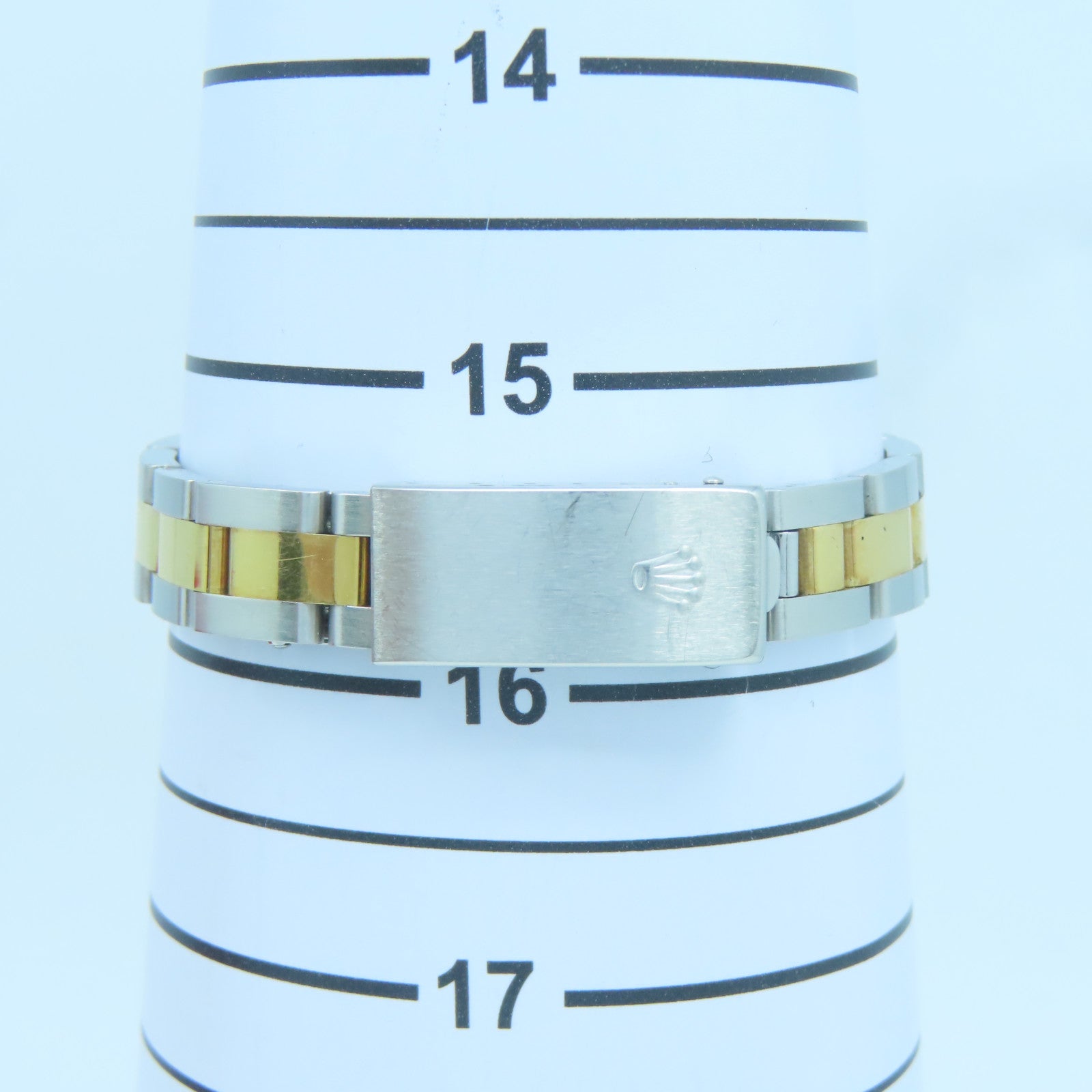 ROLEX 18K黃金/不鏽鋼Datejust手錶#15.75cm