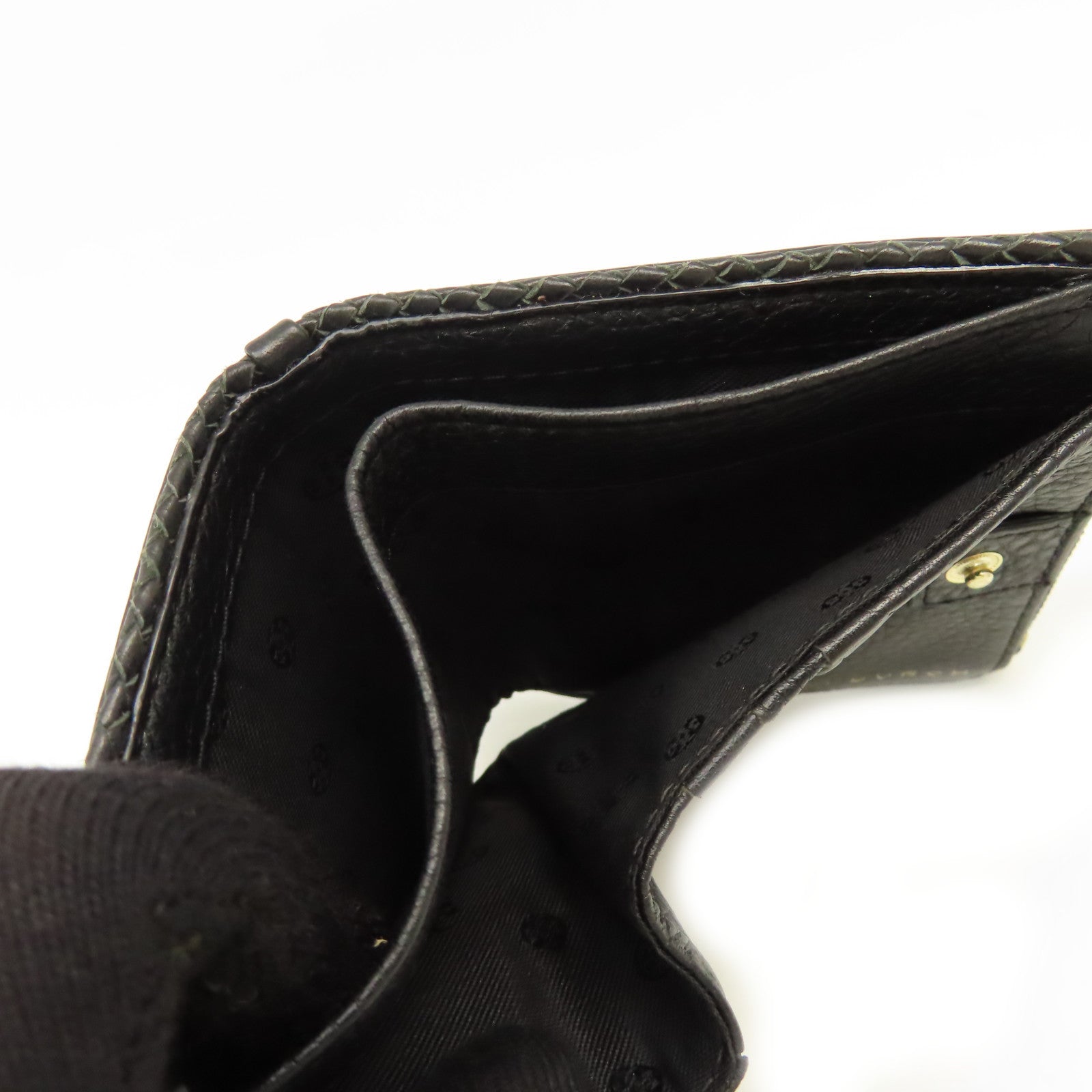 Tory Burch 牛皮皮革Short Wallet金扣短錢包黑色