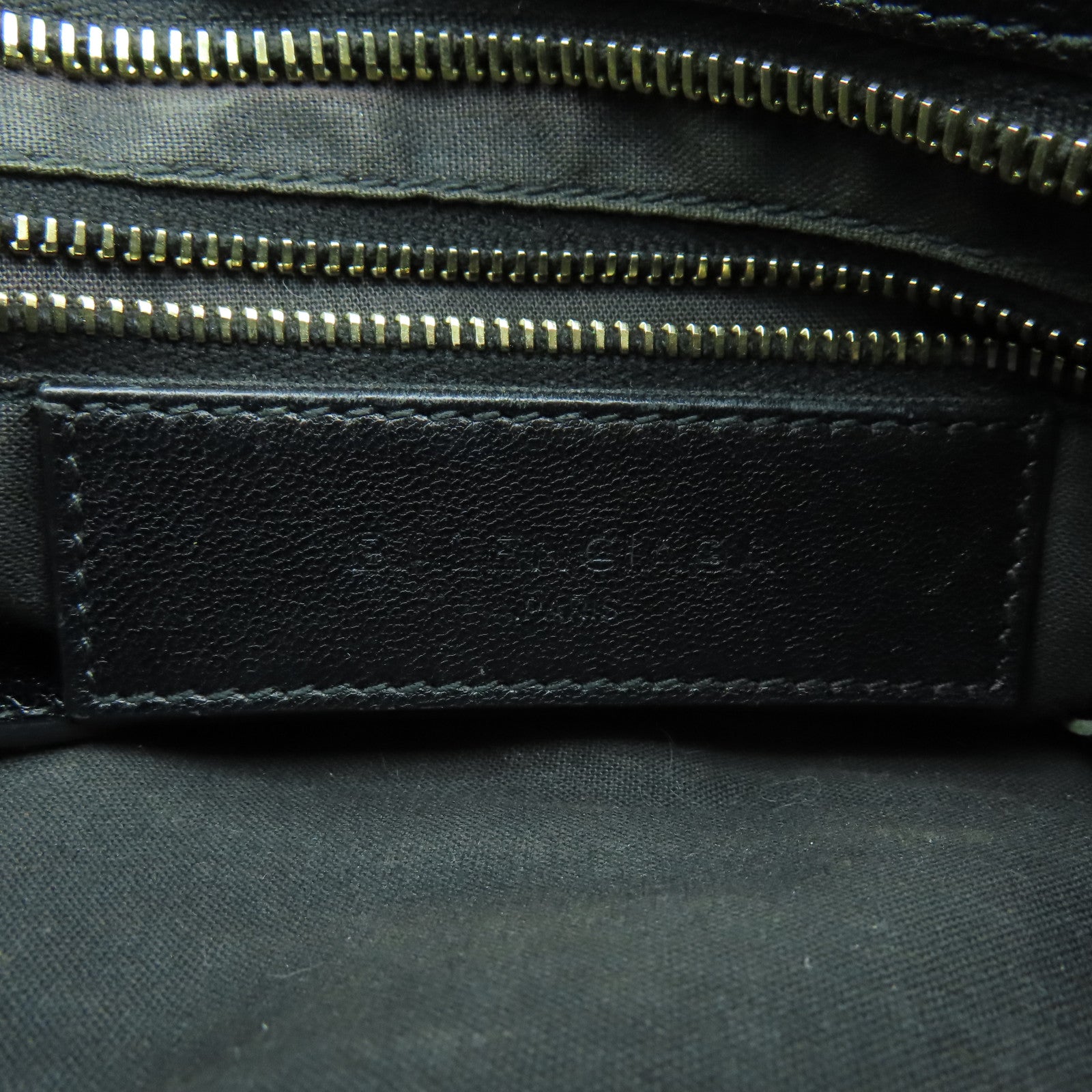 BALENCIAGA 牛皮皮革Mini City金扣手挽肩背兩用袋黑色