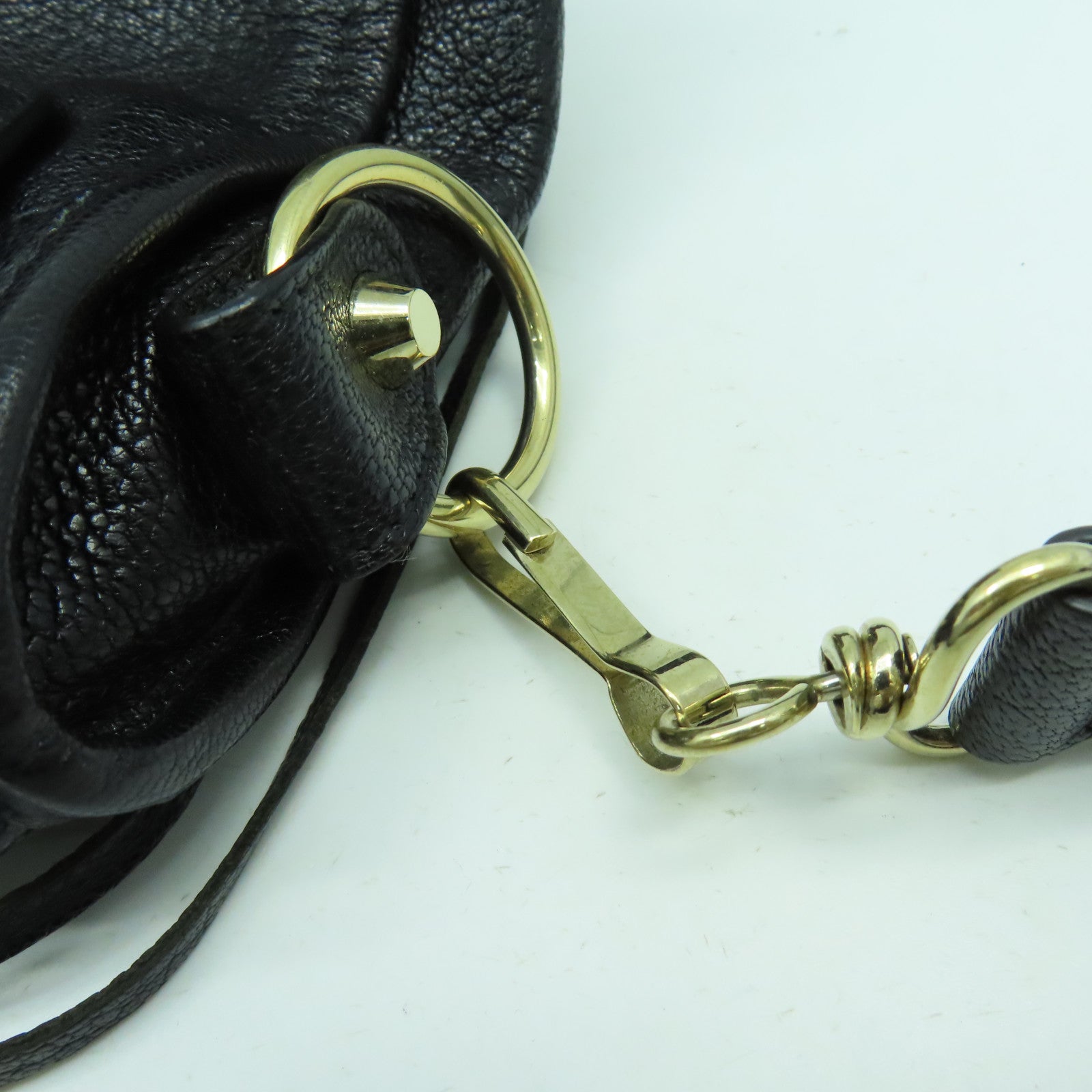 BALENCIAGA 牛皮皮革Mini City金扣手挽肩背兩用袋黑色