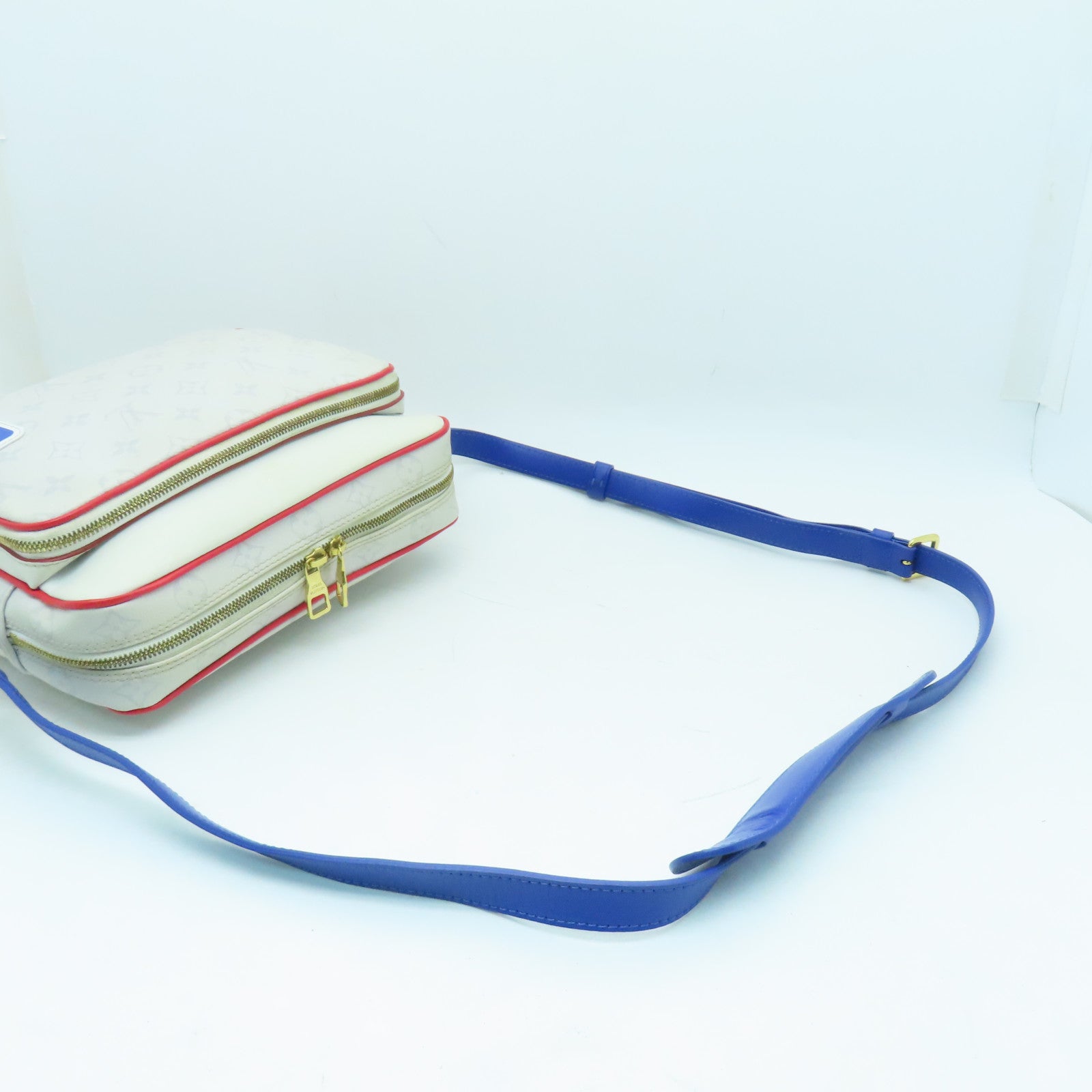 LOUIS VUITTON 【激減優惠】White Monogram NBA Nil金扣肩背袋白色