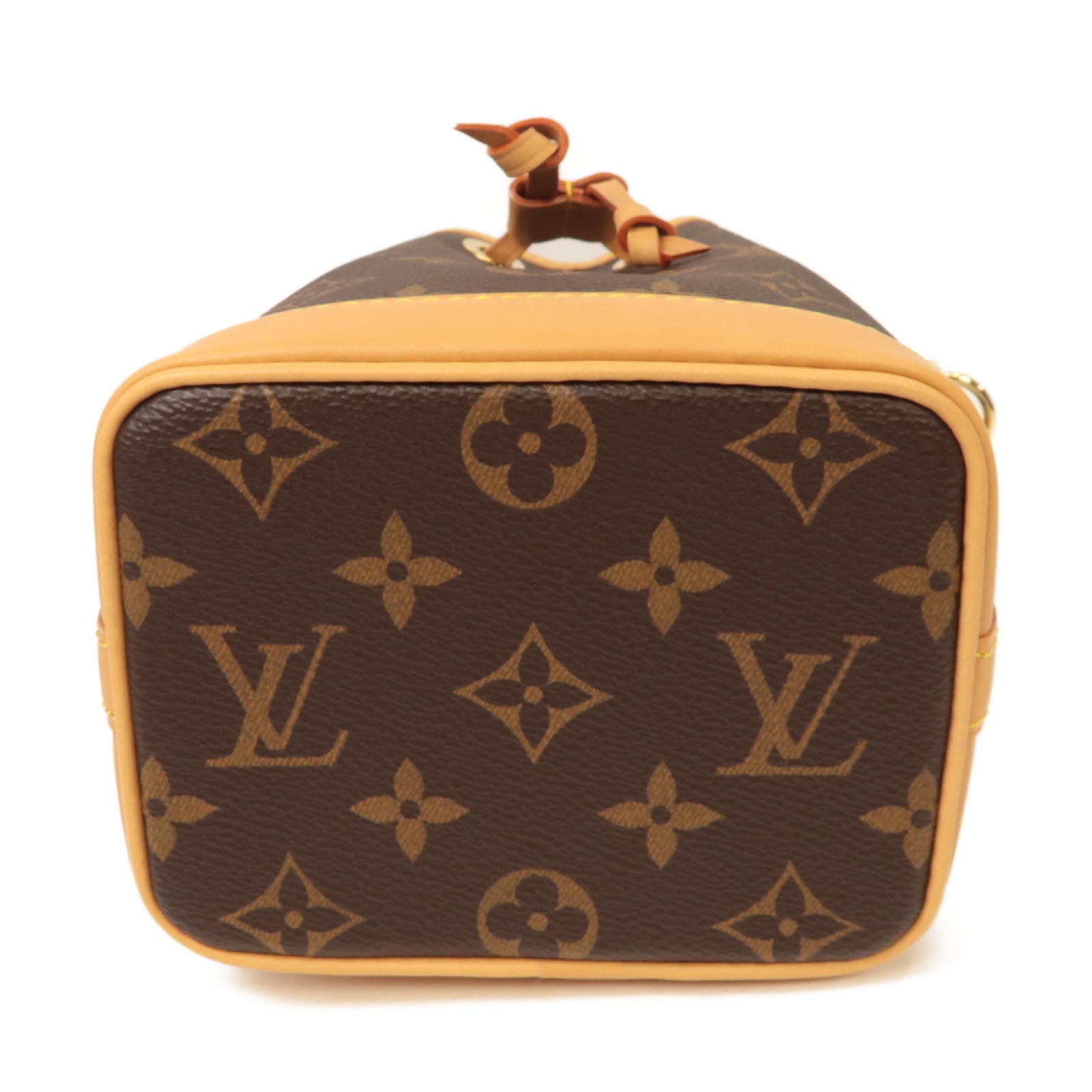LOUIS VUITTON Monogram Nano Noe金扣手挽肩背兩用袋啡色