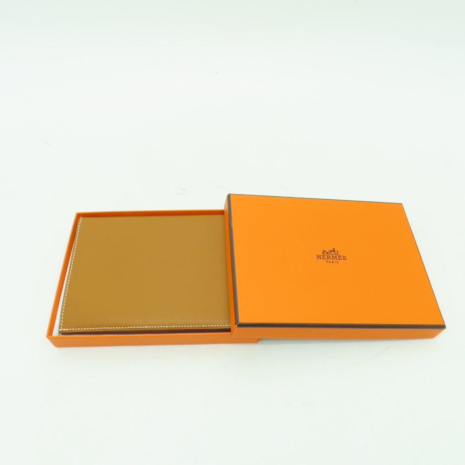 HERMES Epsom皮革Case卡片套啡色