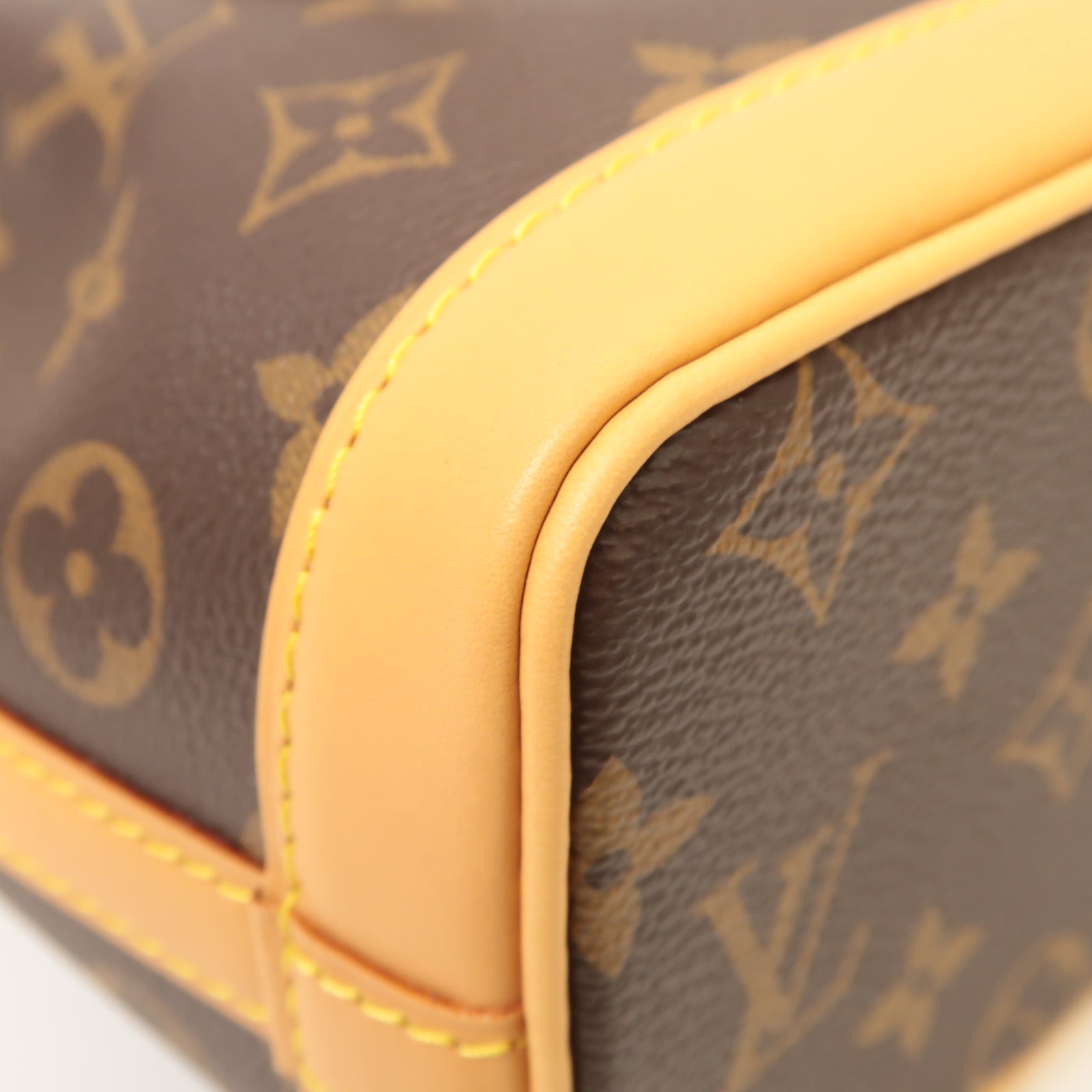 LOUIS VUITTON Monogram Nano Noe金扣手挽肩背兩用袋啡色
