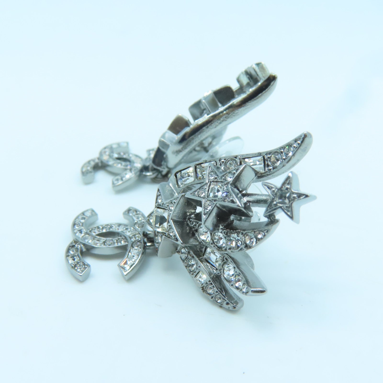 CHANEL 金屬Earrings耳環銀色