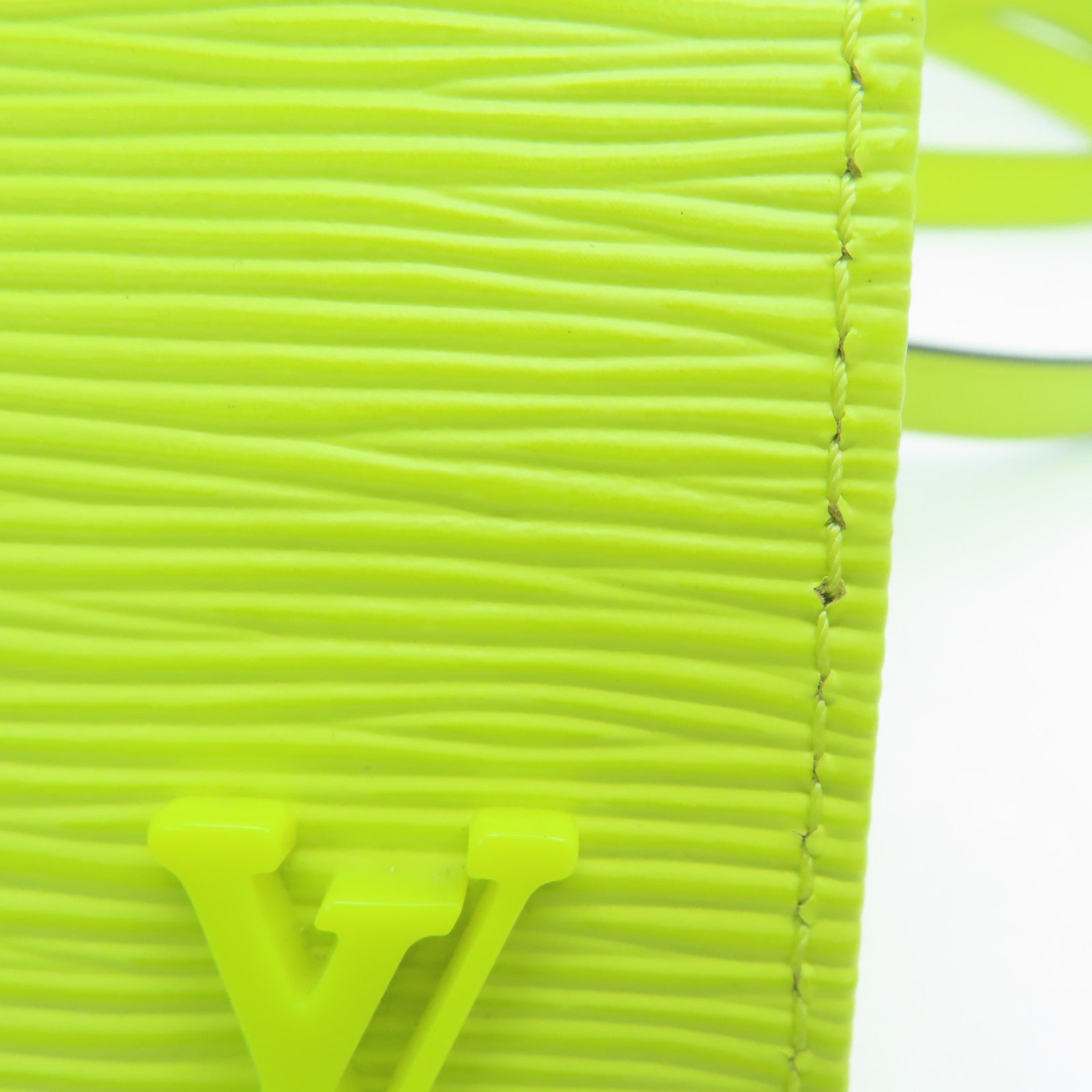LOUIS VUITTON Epi Petit Sac Plat銀扣手挽肩背兩用袋黃色