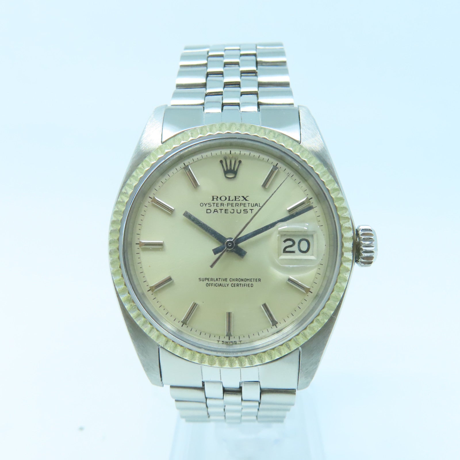 ROLEX Datejust 36mm 18K黄金/不锈钢手表自动机芯白色