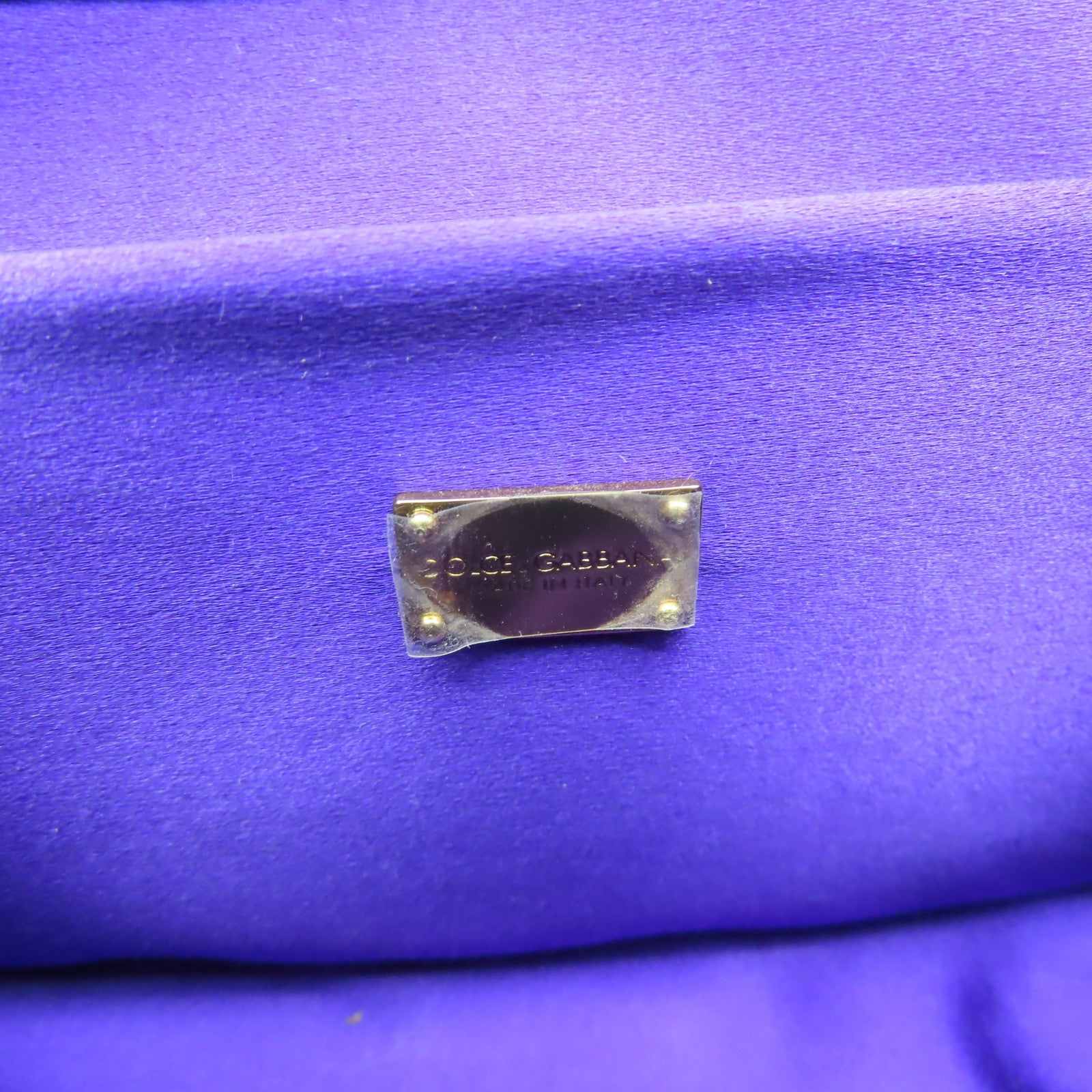 D&G 蛇皮皮革/Fur 2 Way Shoulder金扣手挽肩背兩用袋啡色/紅色