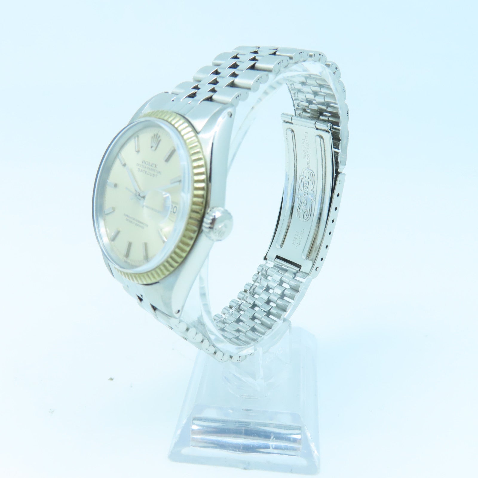 ROLEX Datejust 36mm 18K黄金/不锈钢手表自动机芯白色