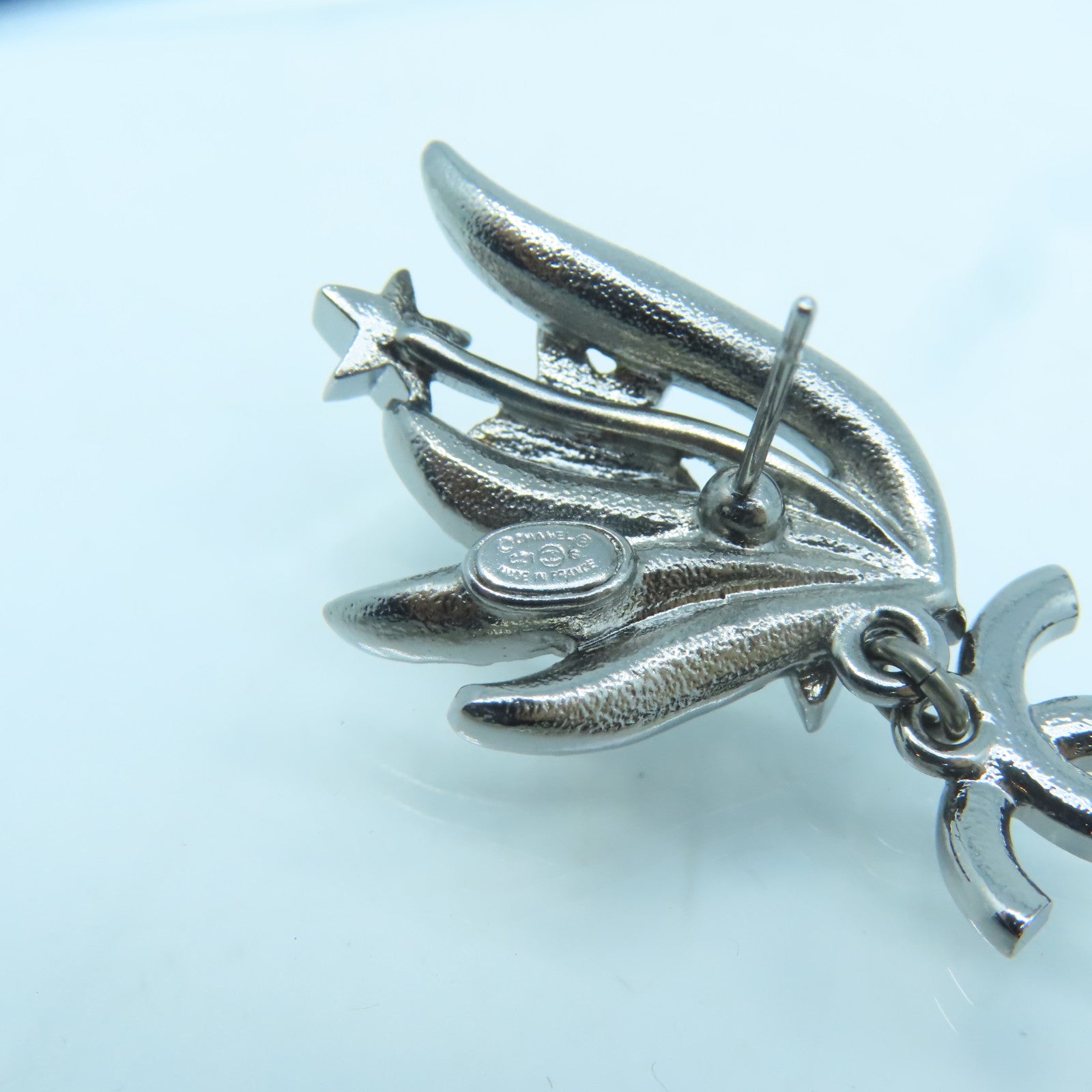 CHANEL 金屬Earrings耳環銀色