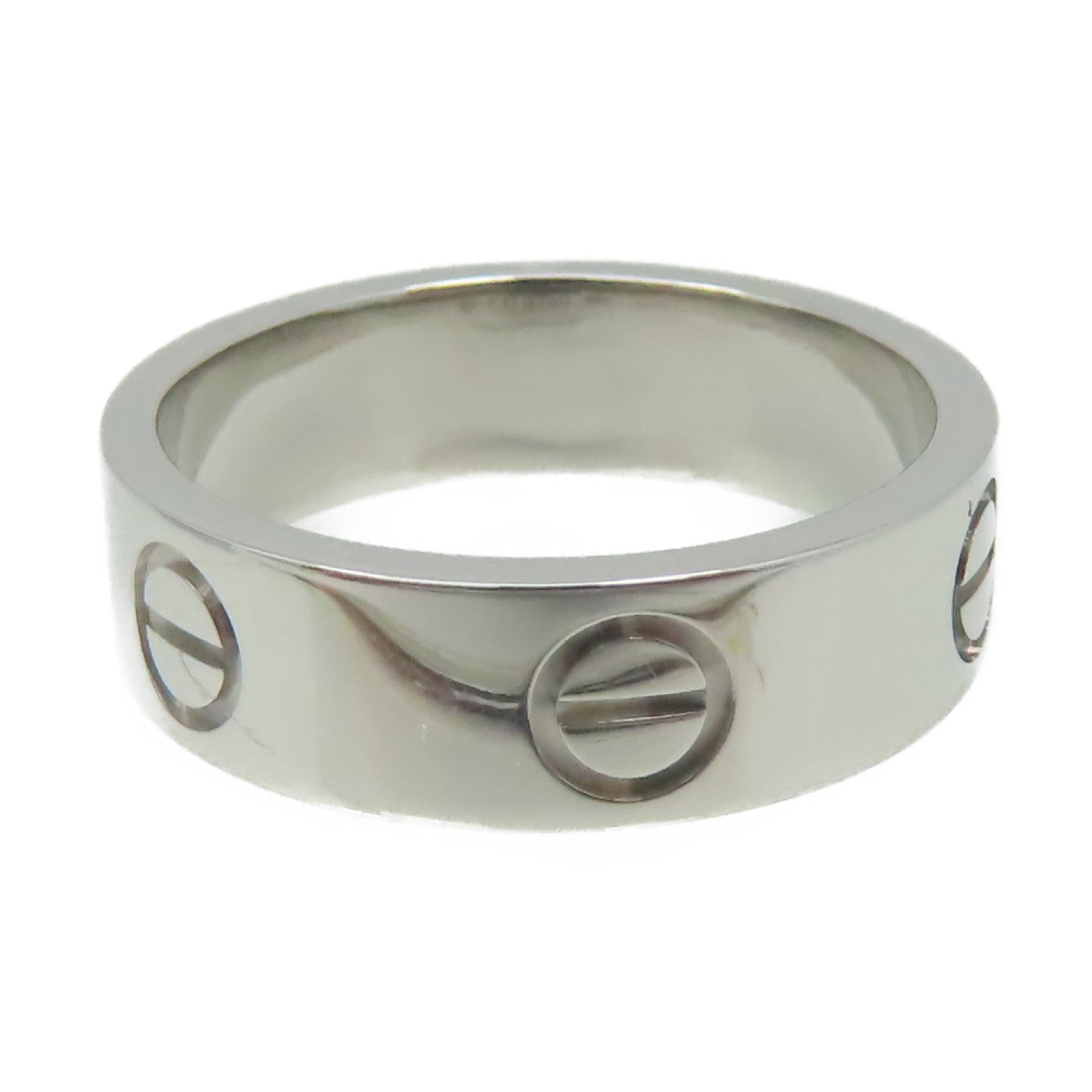 CARTIER 【激減優惠】18K白金Love Ring戒指#52