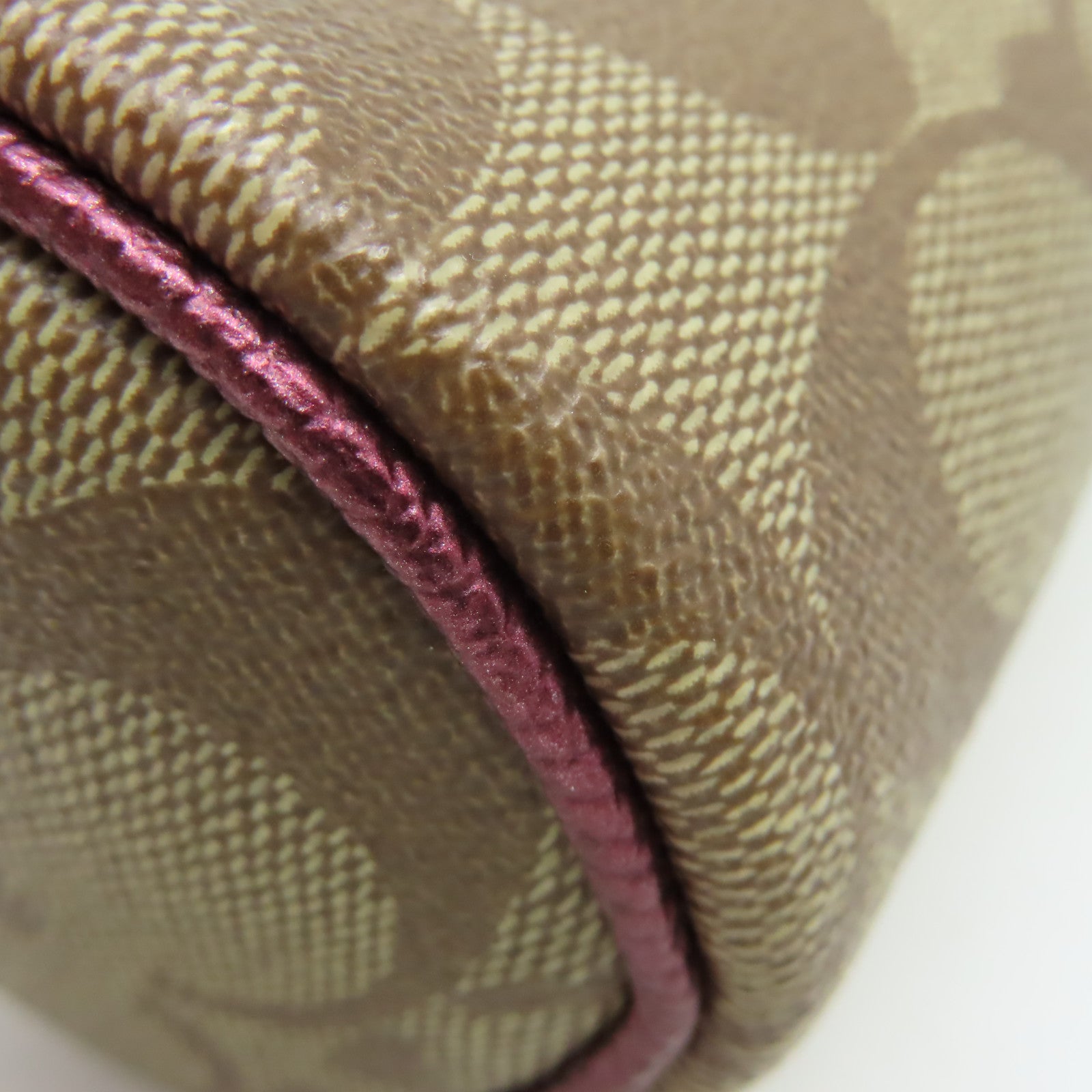 COACH 塗層帆布Pouch Set手拿包啡色