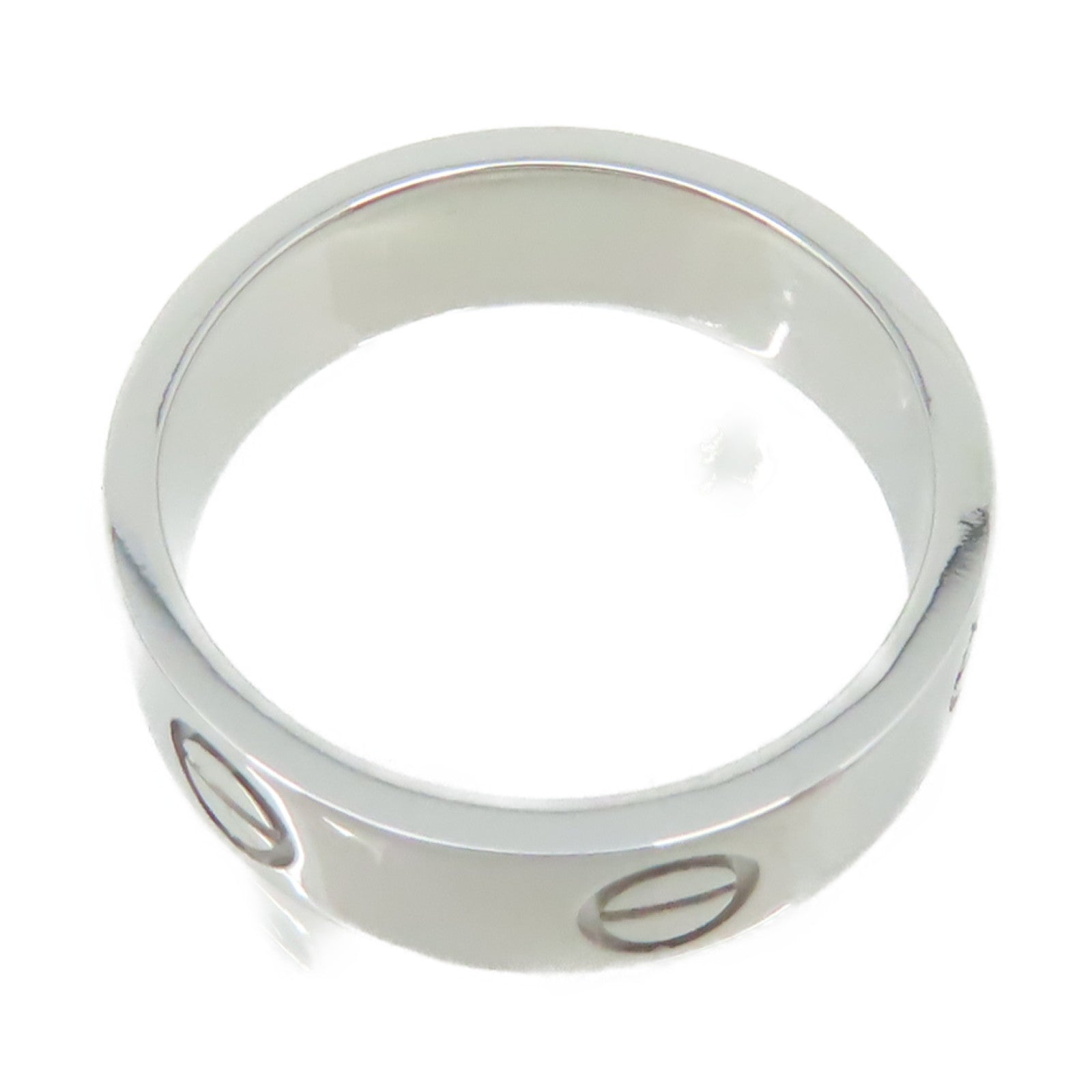 CARTIER 【激減優惠】18K白金Love Ring戒指#52