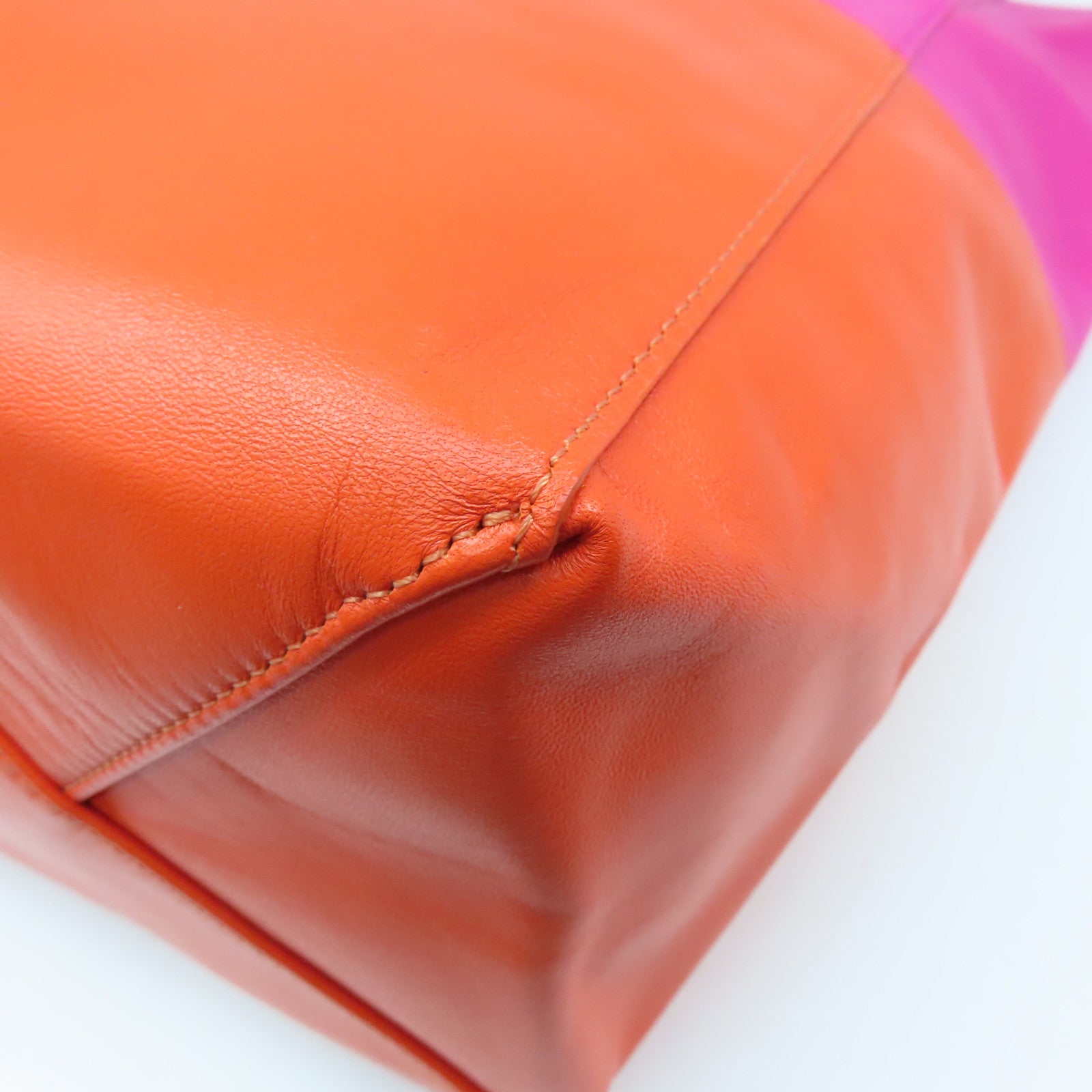 CELINE 羊皮皮革Tote Bag手挽袋粉紅色橙色