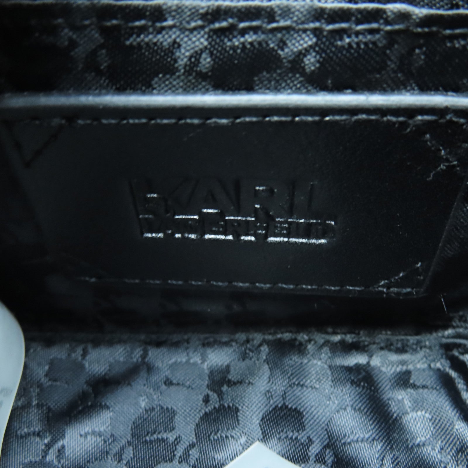 SELECTION Leather Mini Shoulder Bag Silver Buckle Black