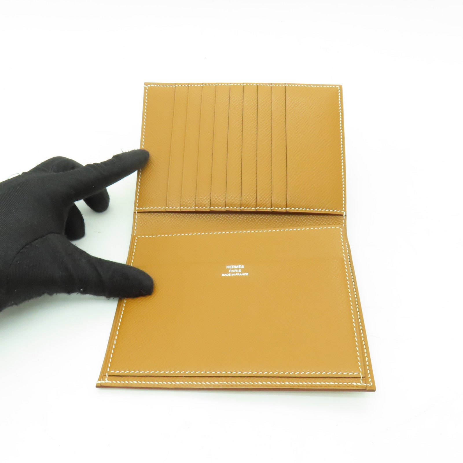 HERMES Epsom皮革Case卡片套啡色