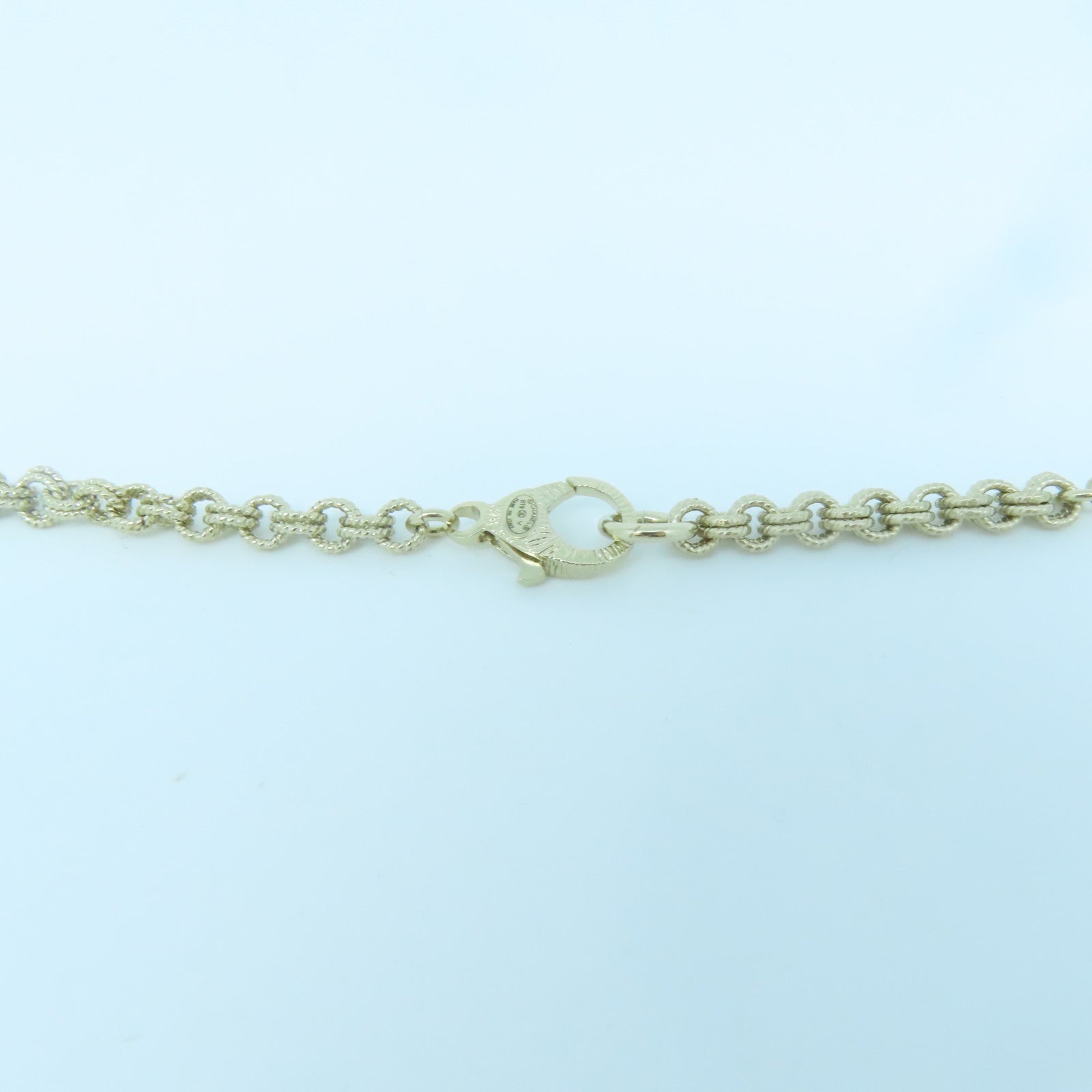 CHANEL 金屬/仿珍珠Necklace金扣項鍊白色/金色