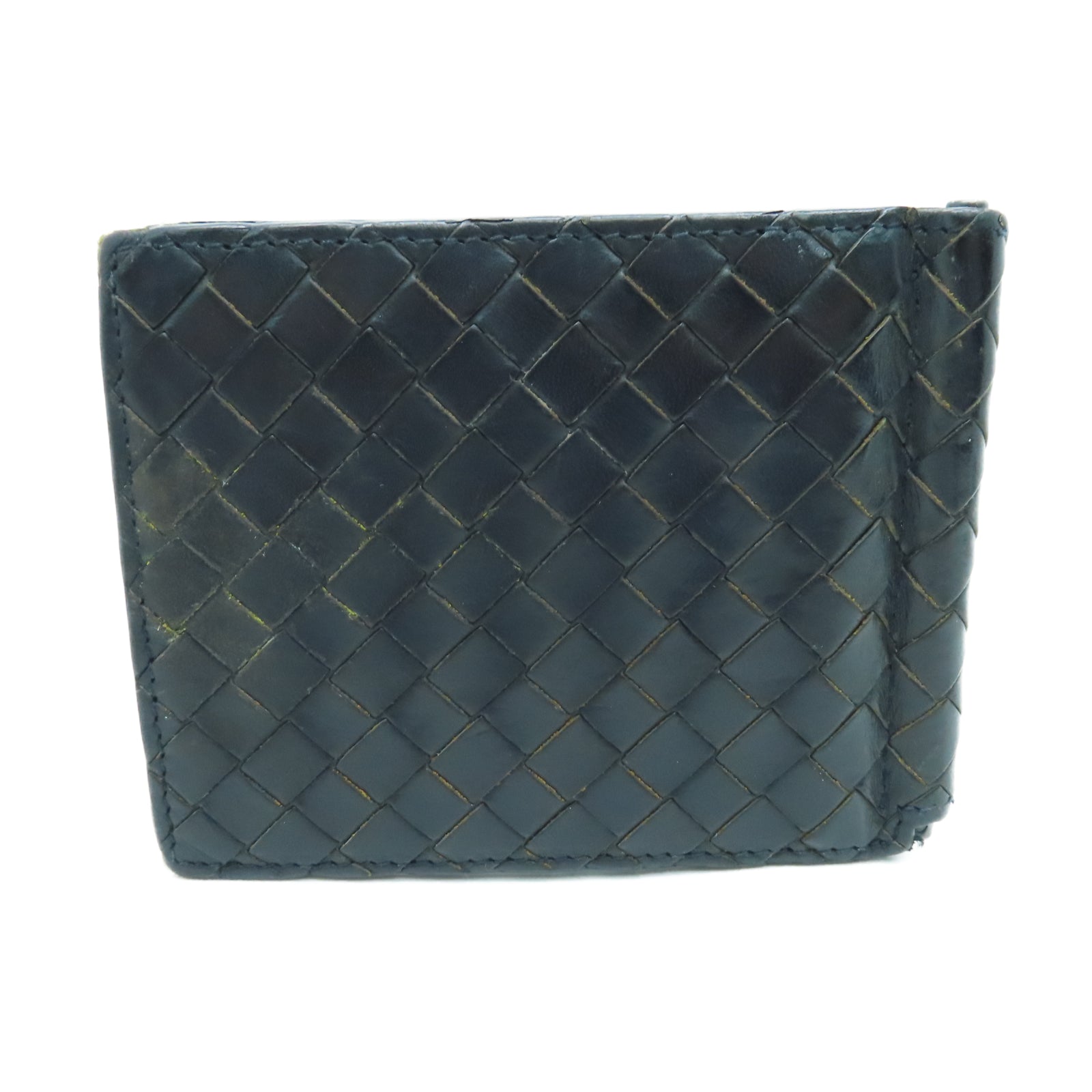 BOTTEGA VENETA 菱格牛皮皮革Wallet钱包黑色