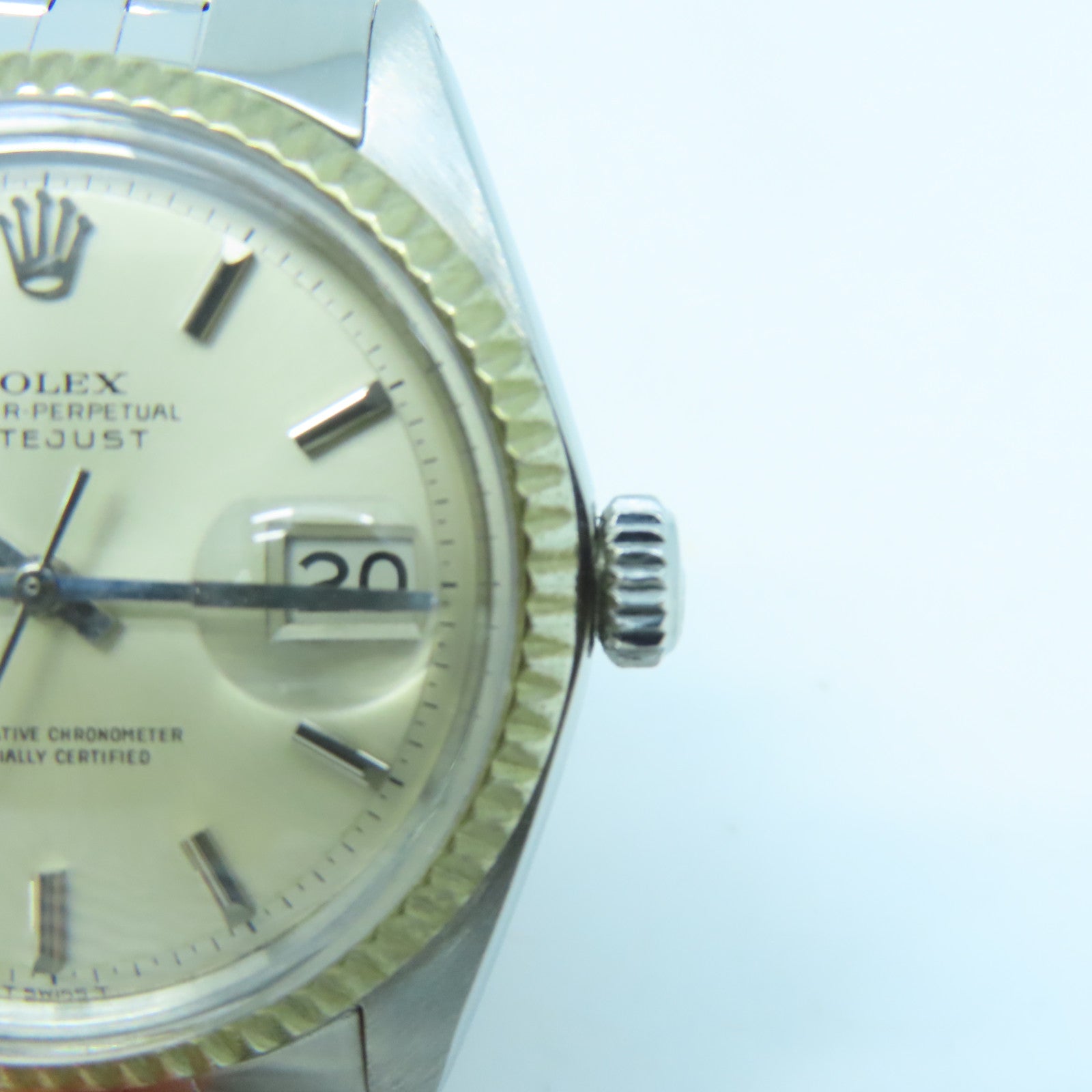 ROLEX Datejust 36mm 18K黄金/不锈钢手表自动机芯白色