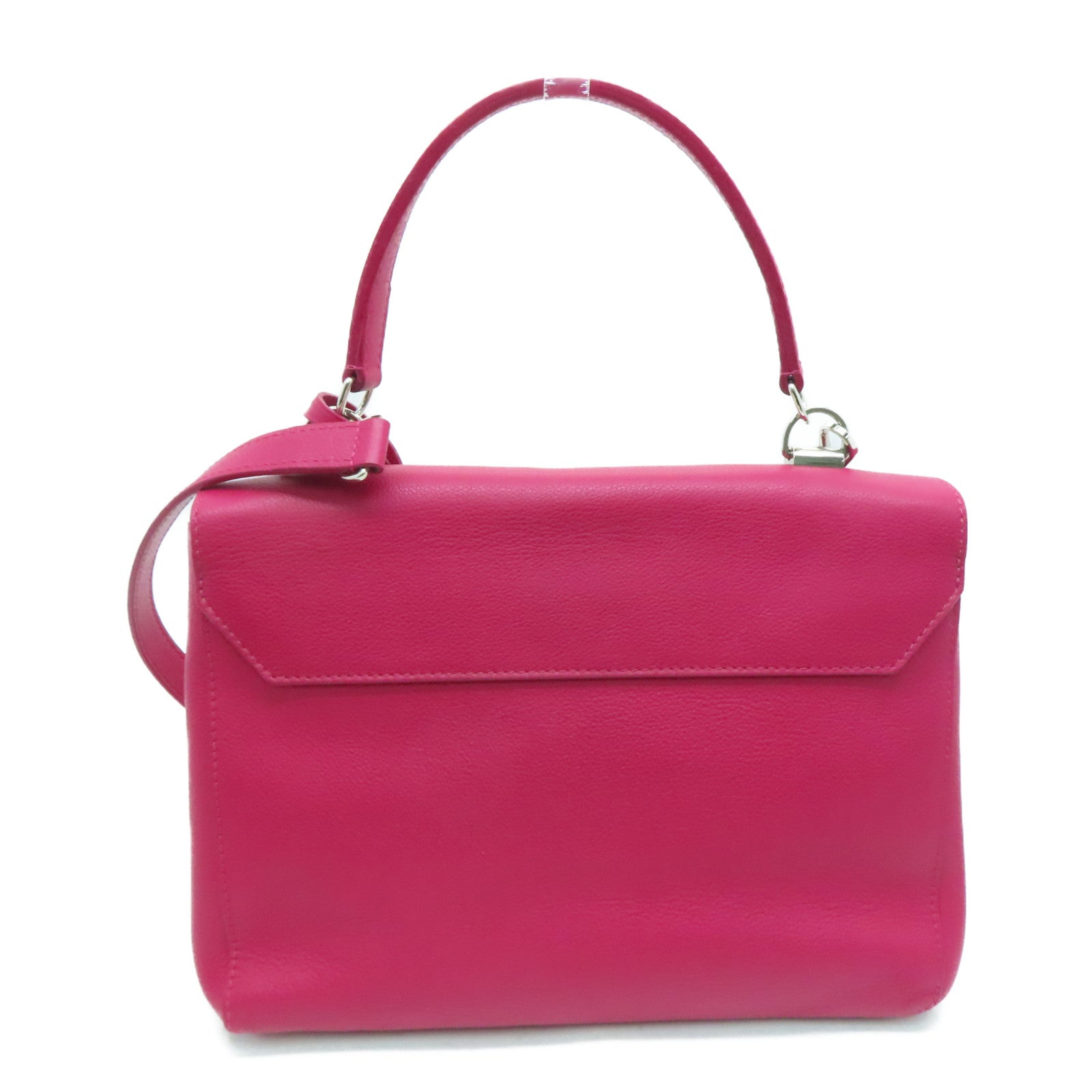 LOUIS VUITTON 【激減優惠】牛皮皮革Lockme銀扣手挽肩背兩用袋粉紅色