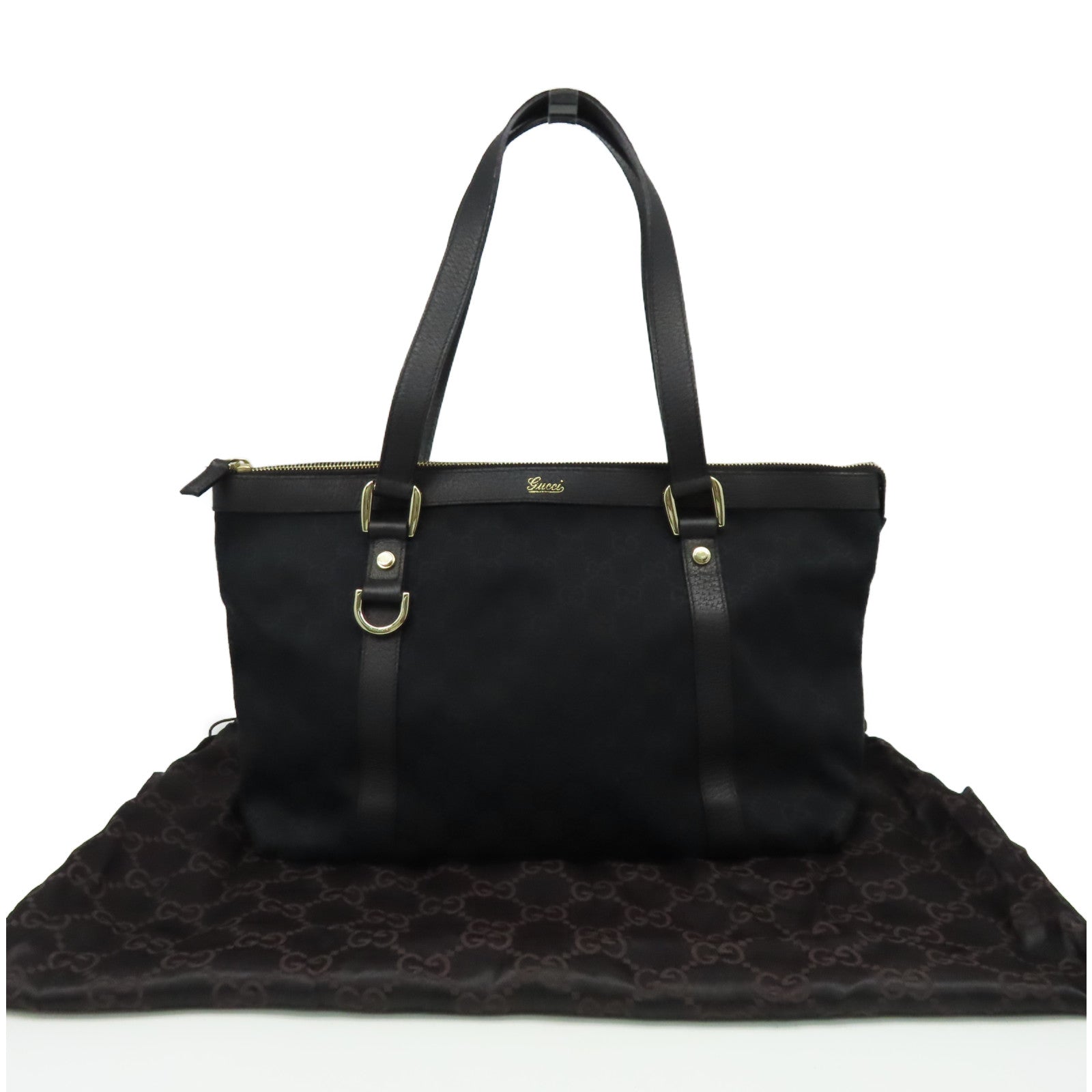 GUCCI GG帆布Hand Bag手挽袋黑色