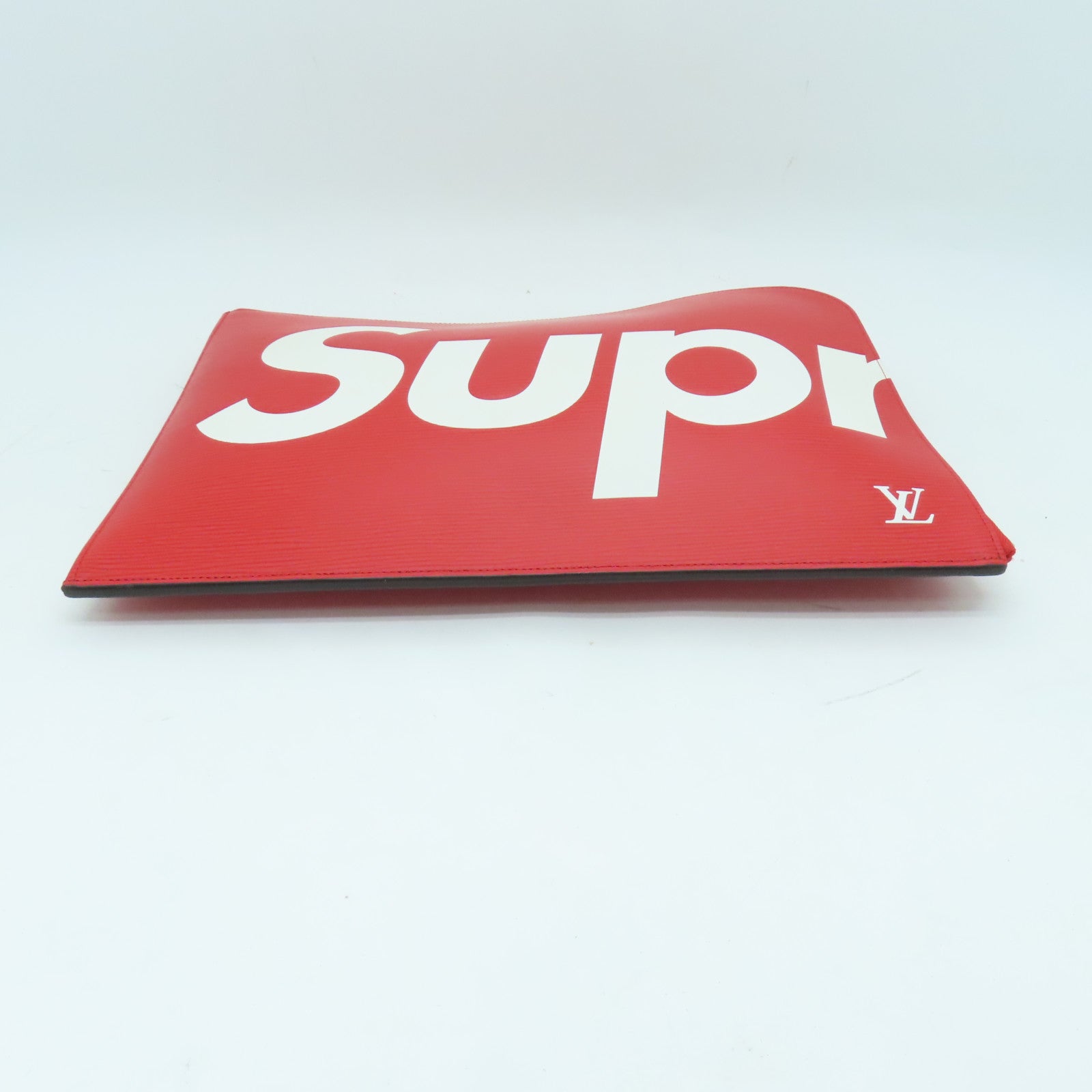 LOUIS VUITTON 【激減優惠】Epi Supreme Pochette Jules GM銀扣手拿包紅色