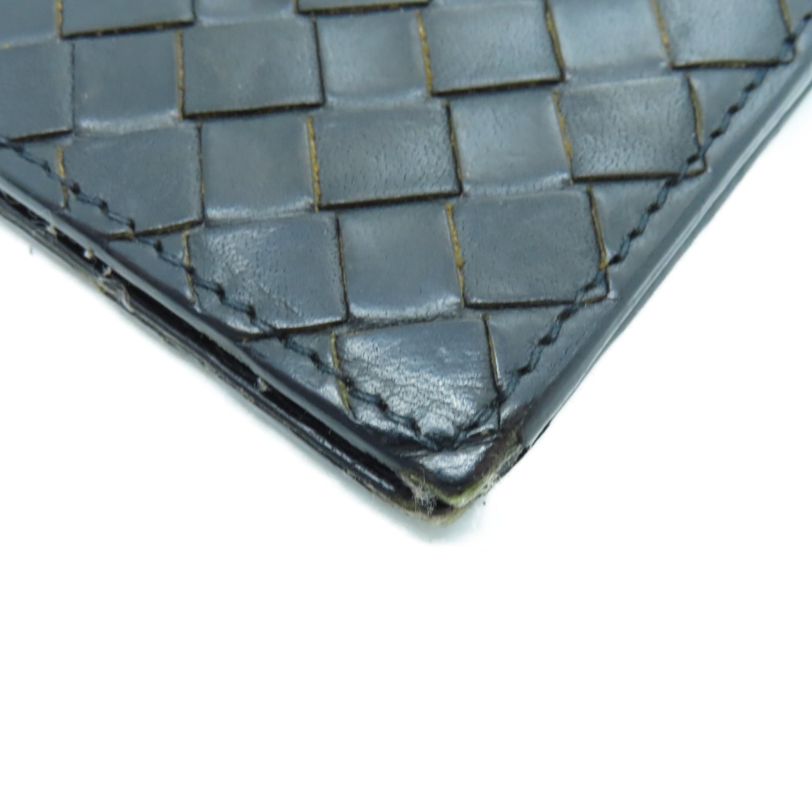 BOTTEGA VENETA 菱格牛皮皮革Wallet钱包黑色