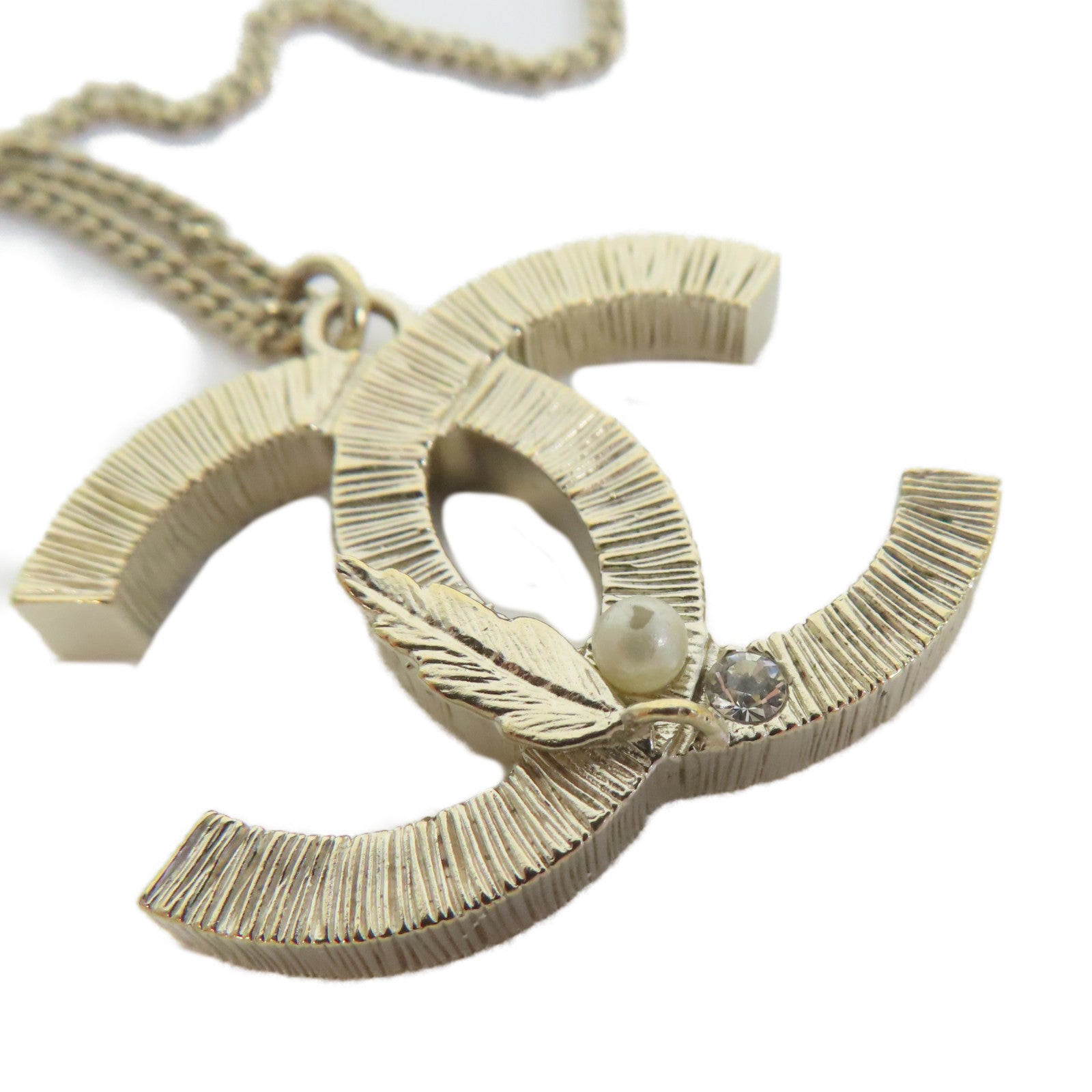 CHANEL 金屬Necklace項鍊金色