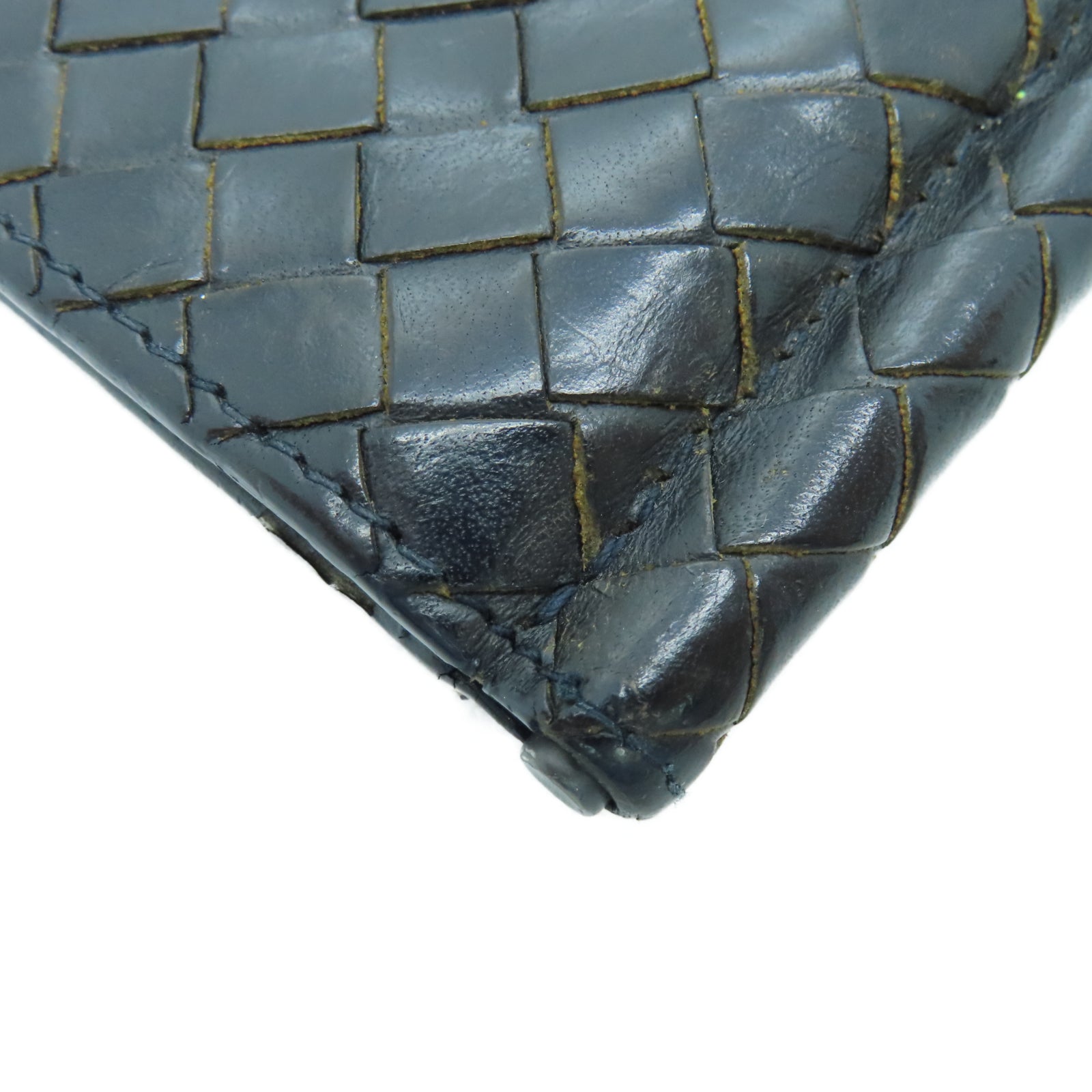 BOTTEGA VENETA 菱格牛皮皮革Wallet钱包黑色