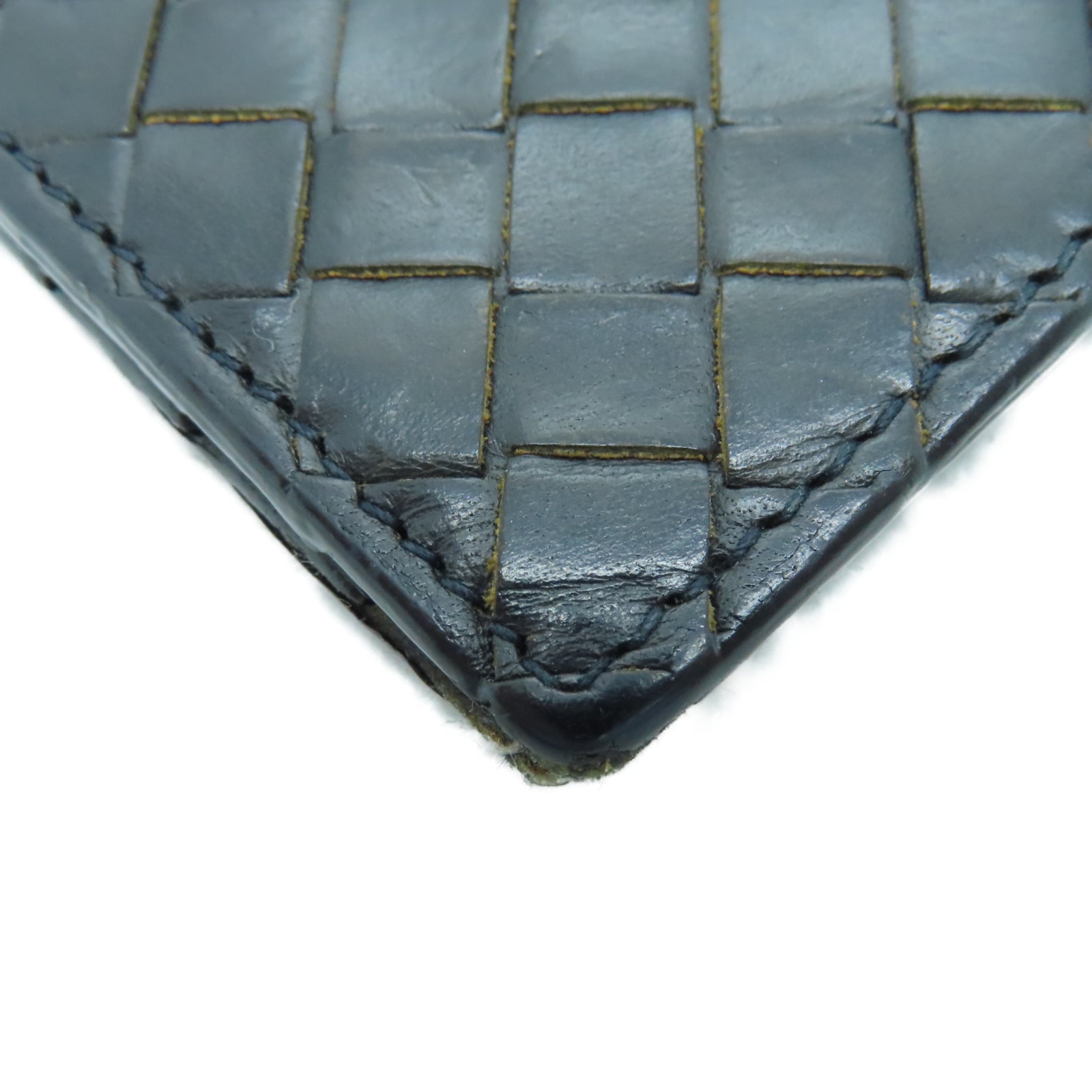 BOTTEGA VENETA 菱格牛皮皮革Wallet钱包黑色