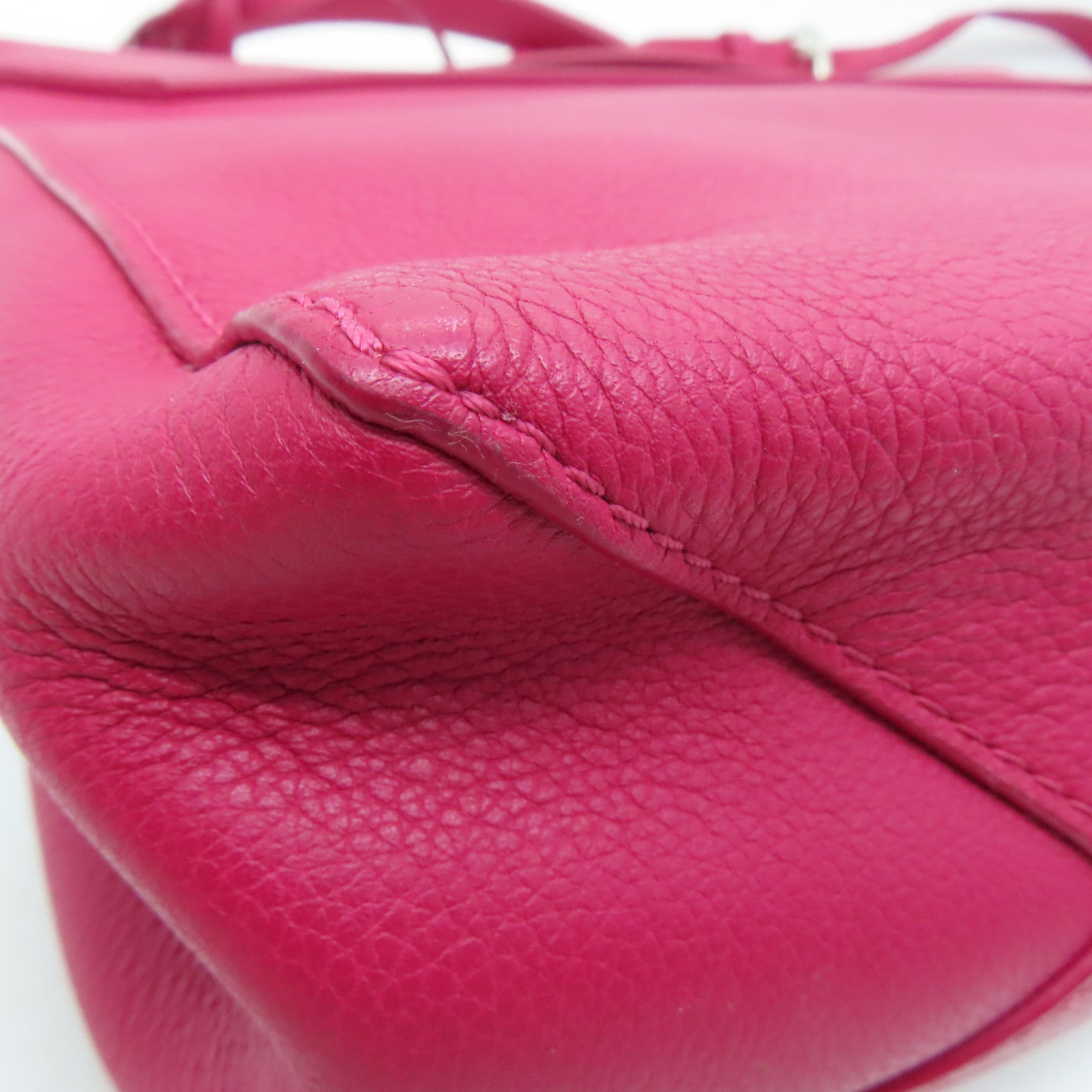 LOUIS VUITTON 【激減優惠】牛皮皮革Lockme銀扣手挽肩背兩用袋粉紅色
