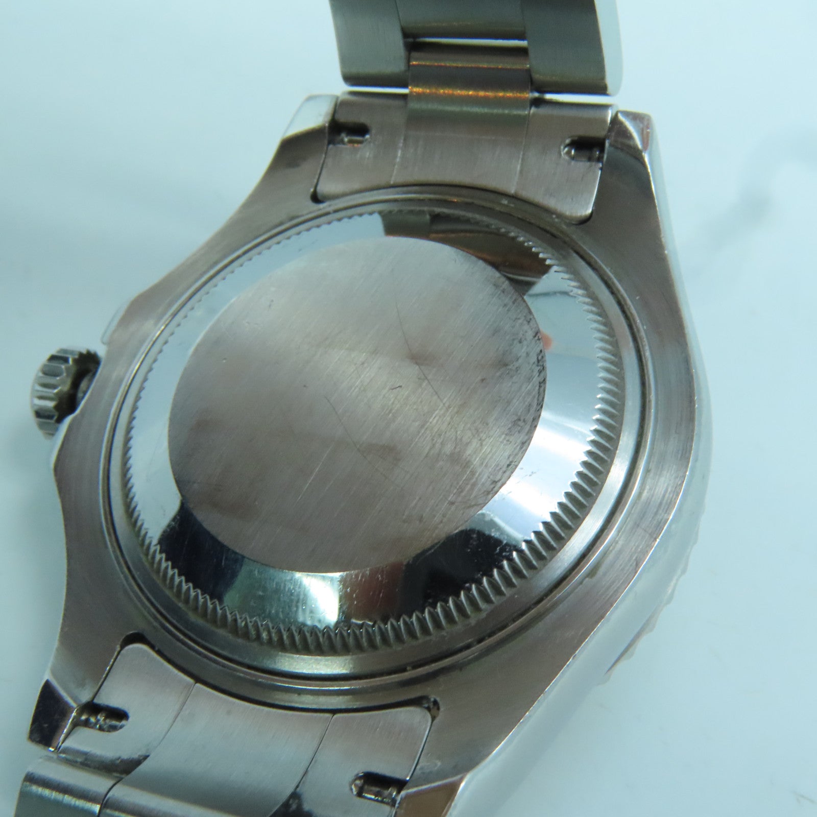 ROLEX Yacht Master 18K白金/不鏽鋼手錶自動機芯銀色