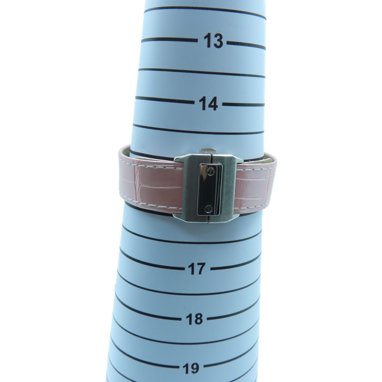 CARTIER Santos 100 33mm不鏽鋼/皮革手錶自動機芯白色