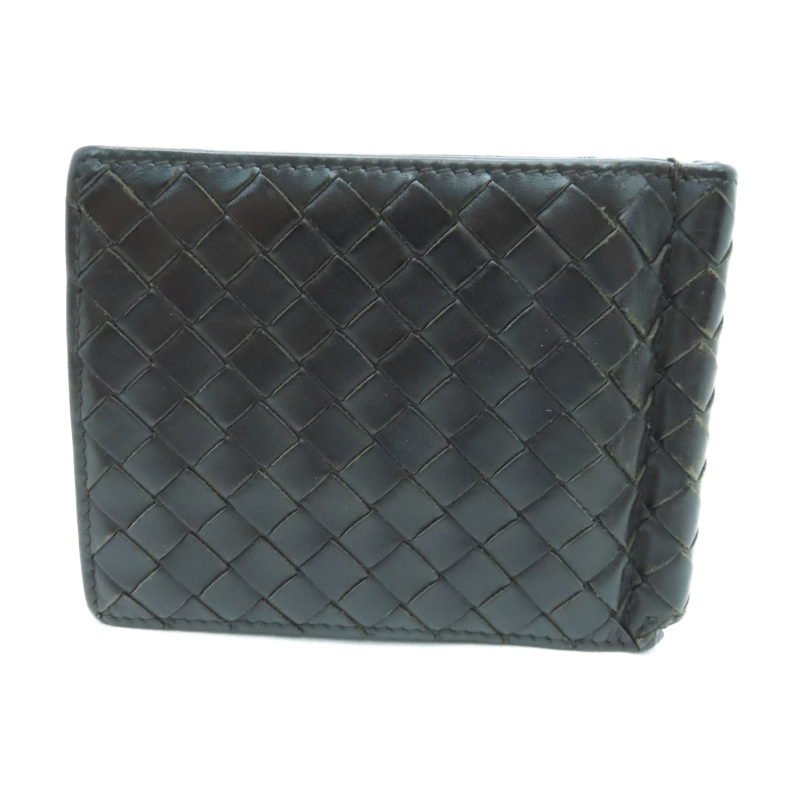 BOTTEGA VENETA 菱格牛皮皮革Wallet钱包棕色