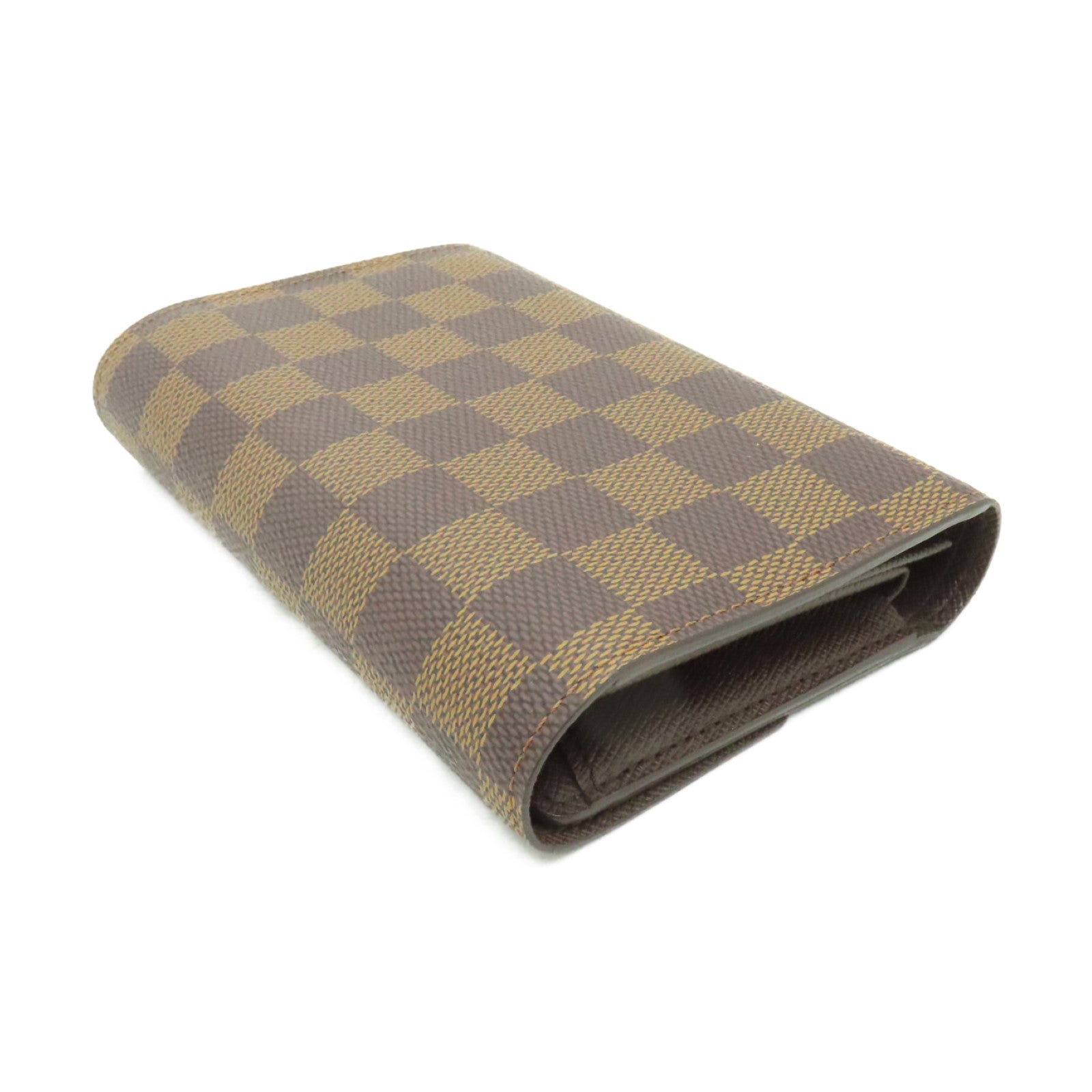 LOUIS VUITTON Damier Wallet金扣錢包啡色
